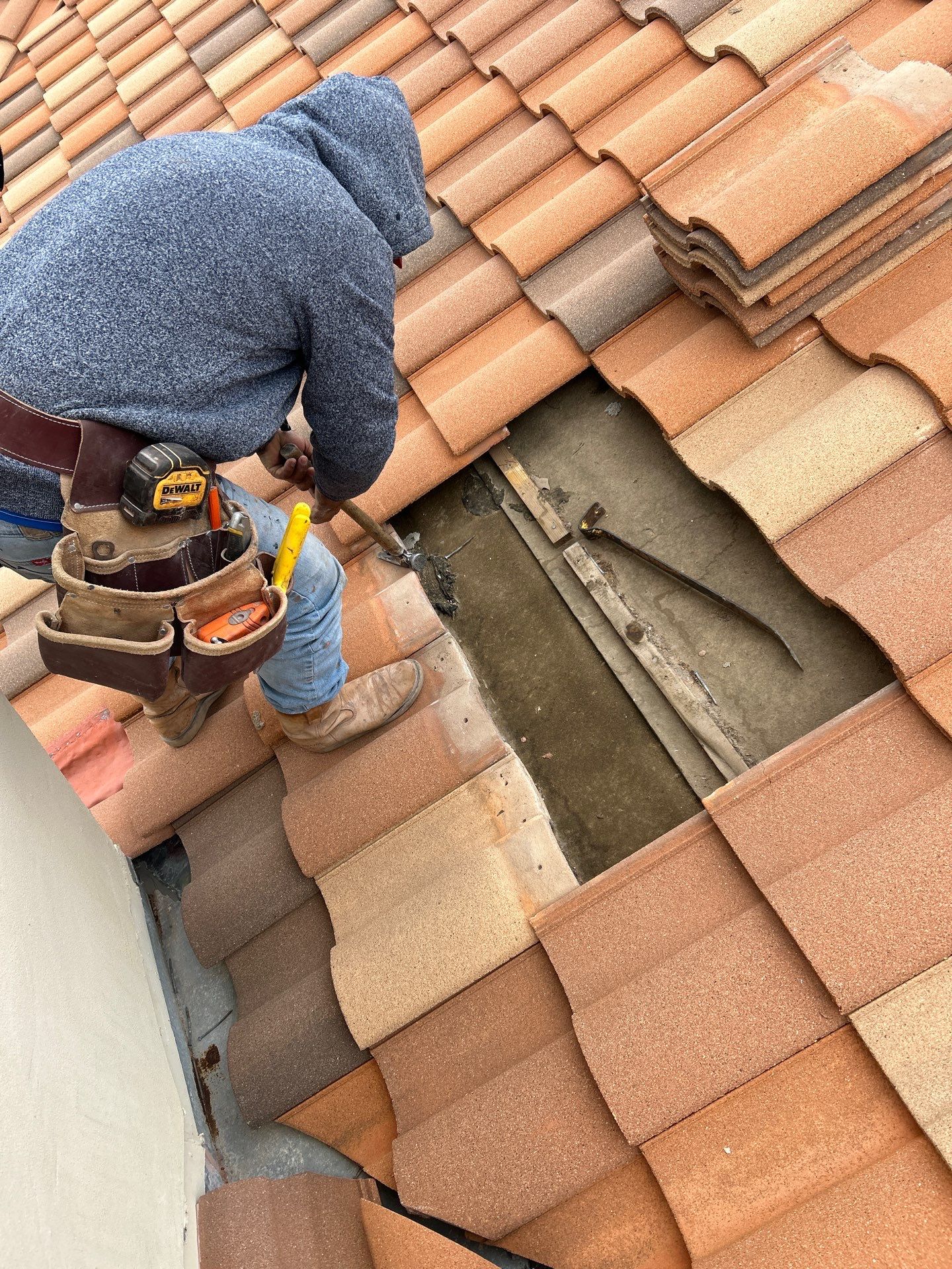 Residential Roofing Repair using tile by Roof Repair Services LLC