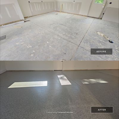 Garage using Creekbed