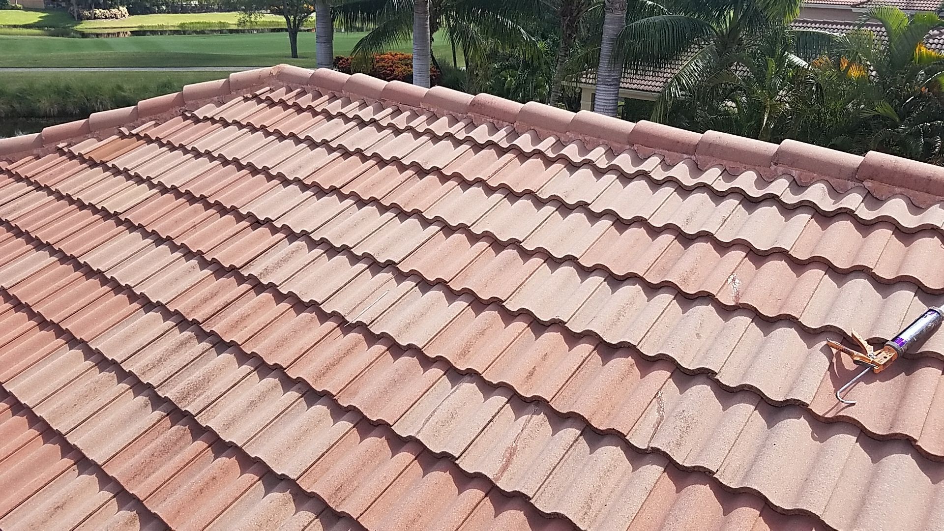 Concrete Tile Roof Repair and Vent Sealing in Delray Beach by Aastro Roofing