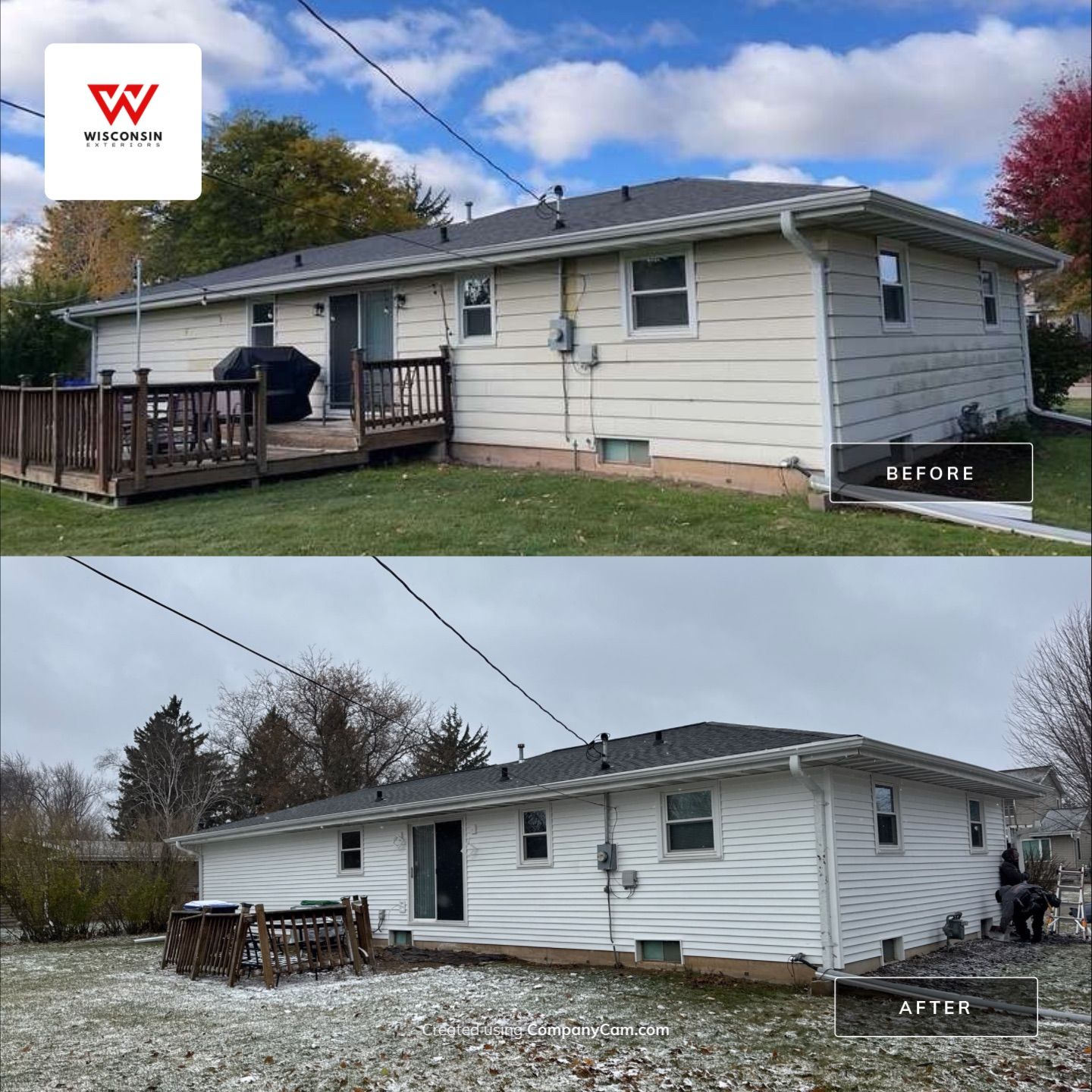 Project in New London by Wisconsin Exteriors