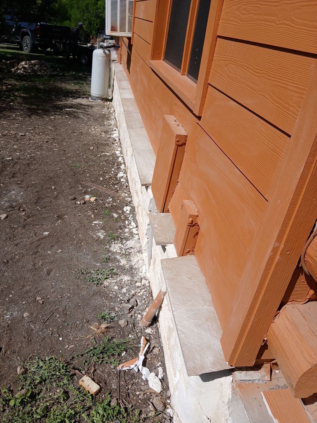 Rock removal and stone installation  by TXN Remodeling n Construction