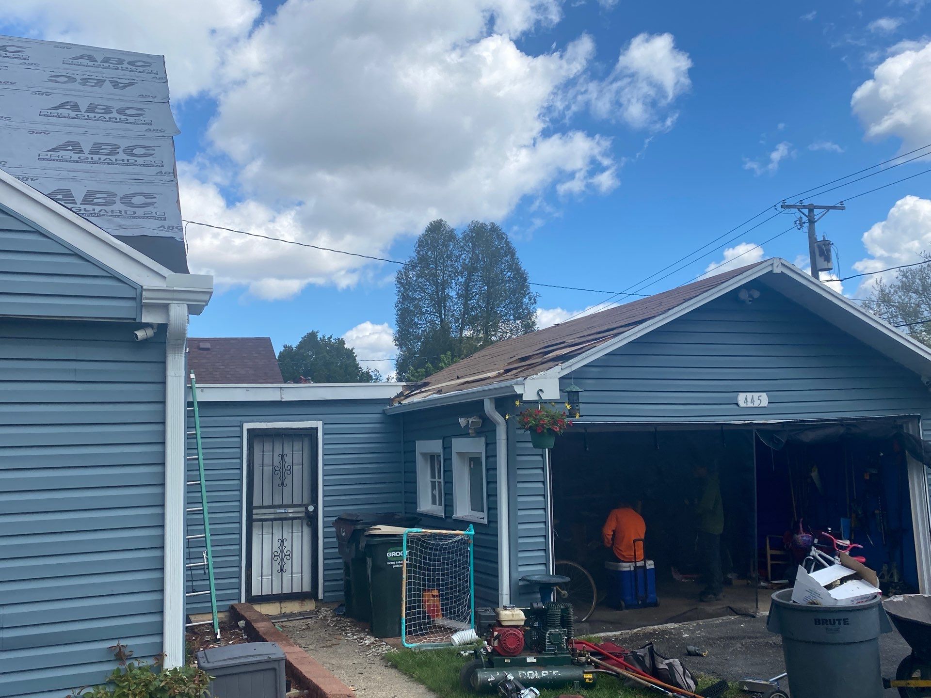 Roof and siding replacement by wind damage by Just Brilliant Restoration JBR