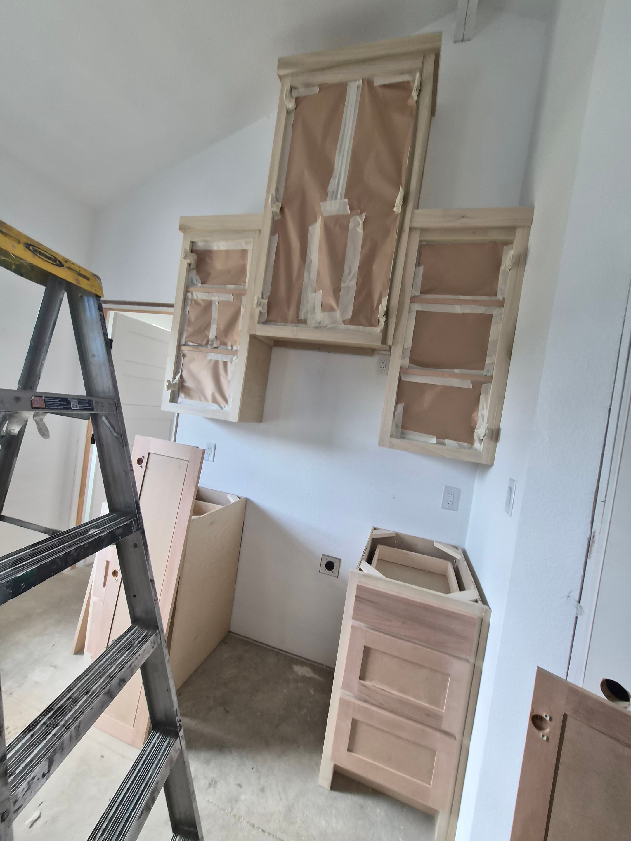 Sage Green Cabinet Transformation in Brownsboro, TX! by Quality Coats Painting