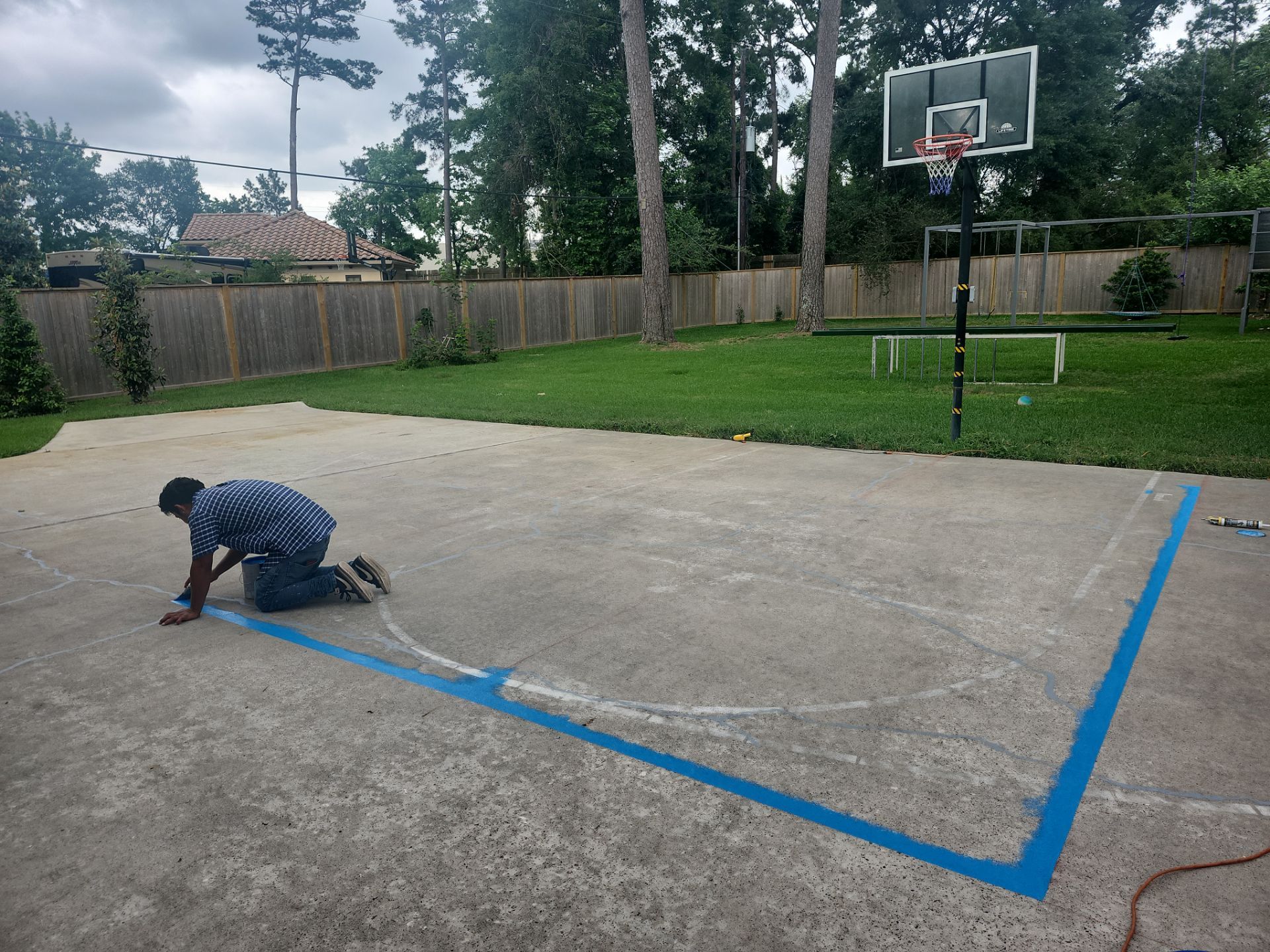 Tomball - Pickleball and Basketball courts by Fresh Coat Painters of Cypress
