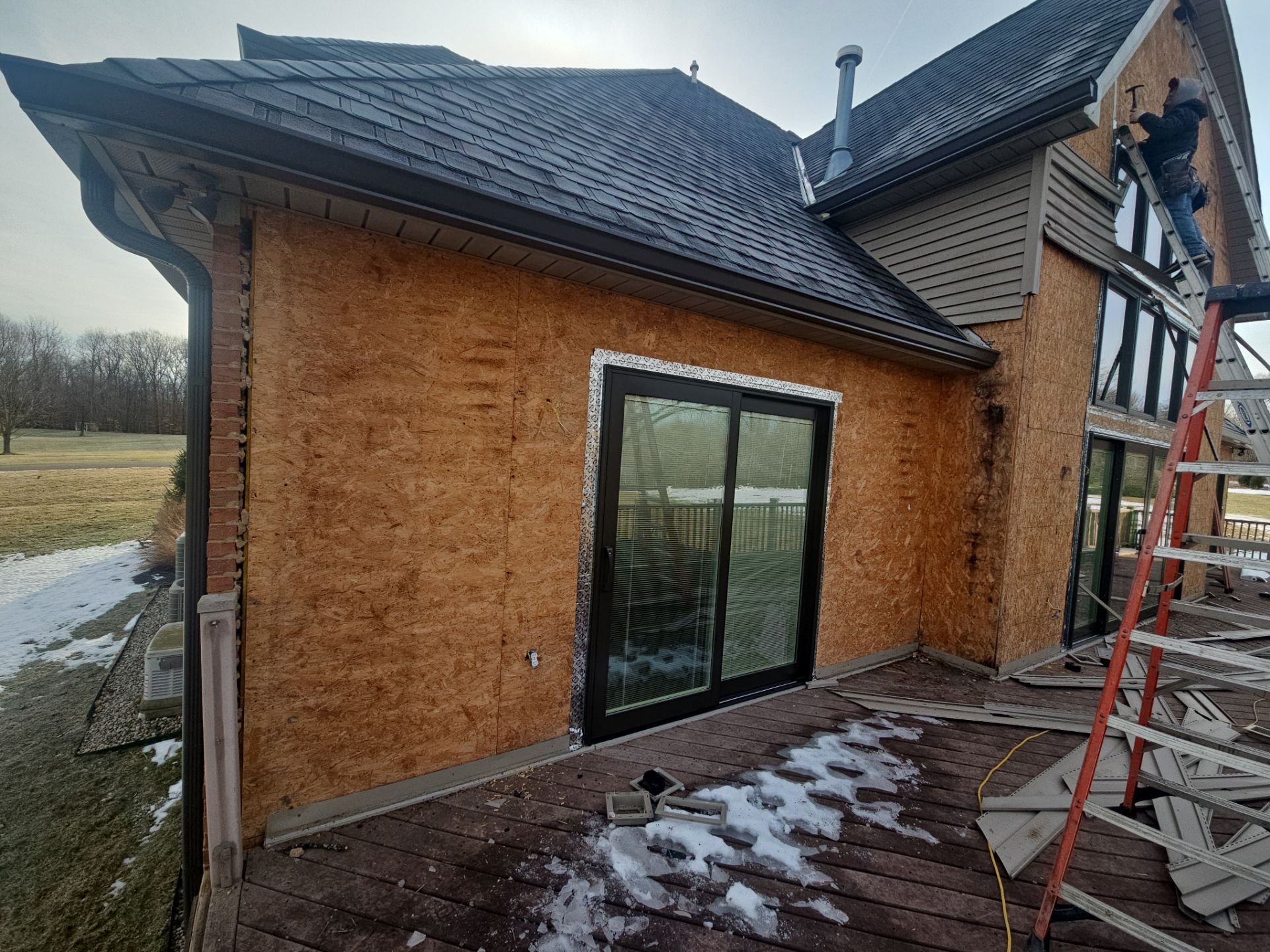 Siding Installation using James Hardie Board & Batten and James Hardie Shakes by Koontz Construction