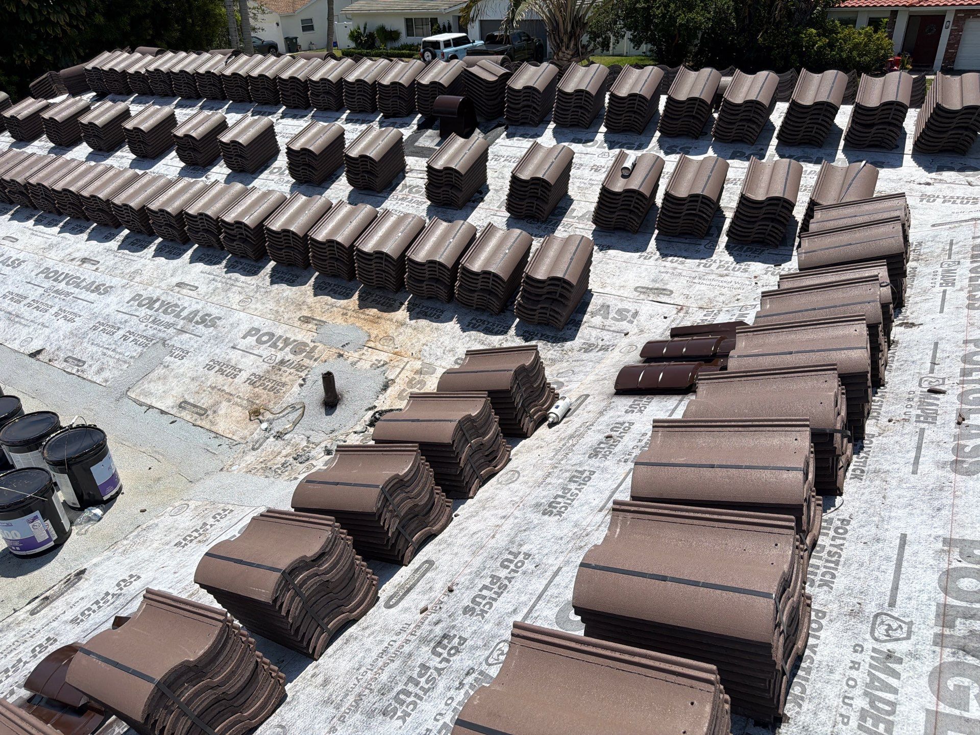Residential Roofing Installation using Eagle Roofing Tile by BLUES BROTHERS ROOFING