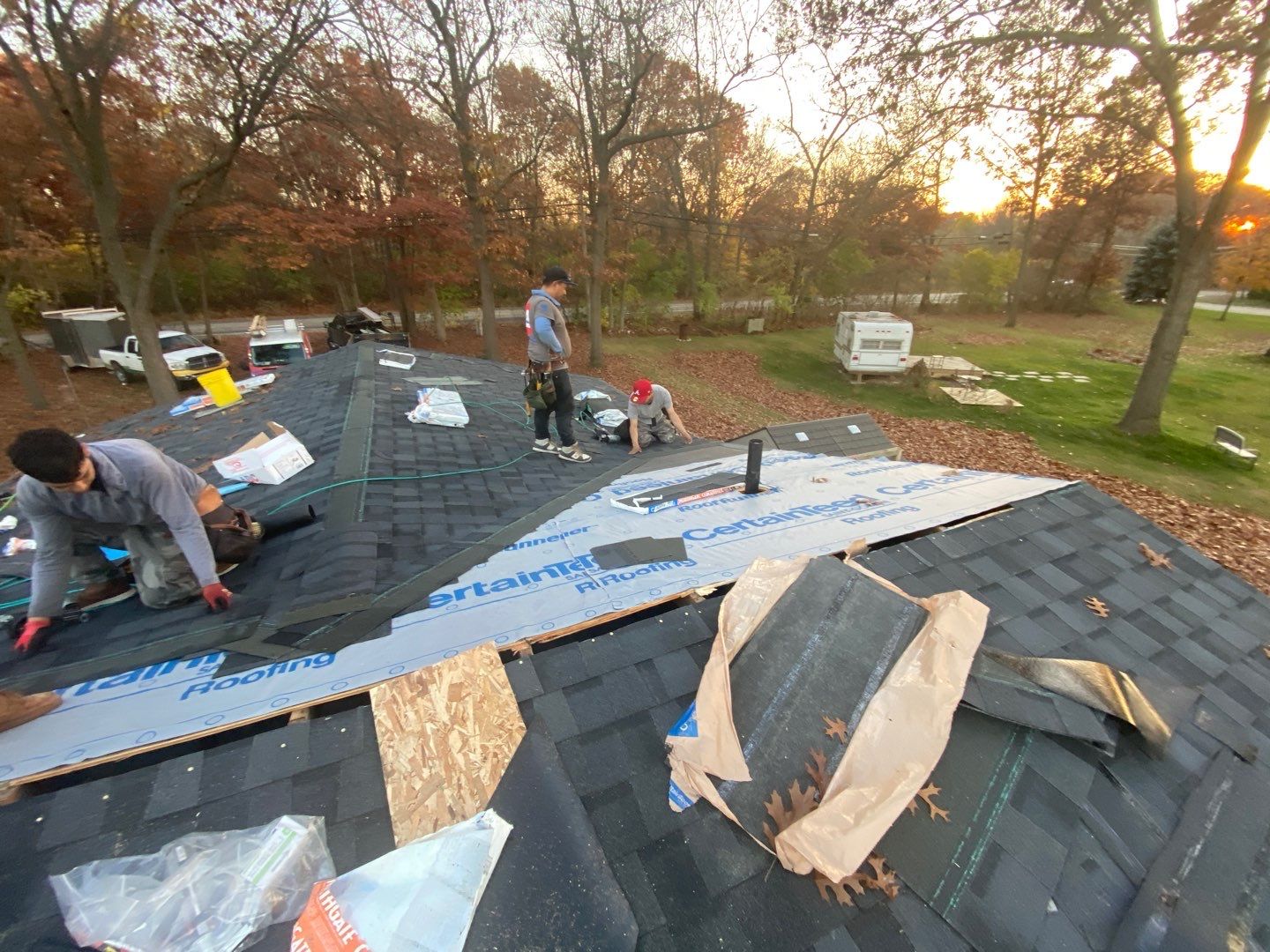 Roof Replacement using CertainTeed Landmark Pro by 180 Contractors