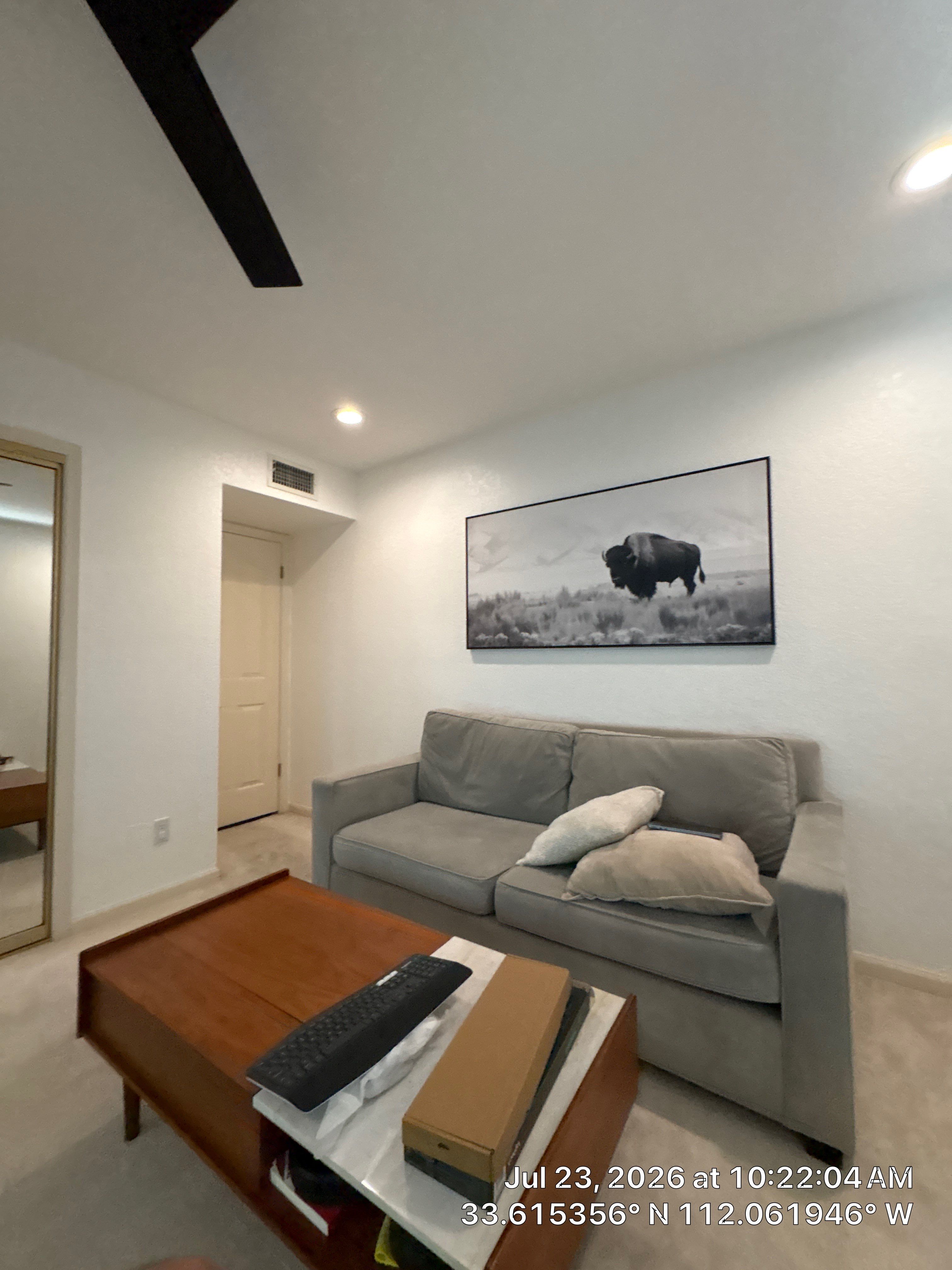 Custom Home Office Setup and Plantation Shutter Installation in Phoenix by CompanyCam Sales Demo
