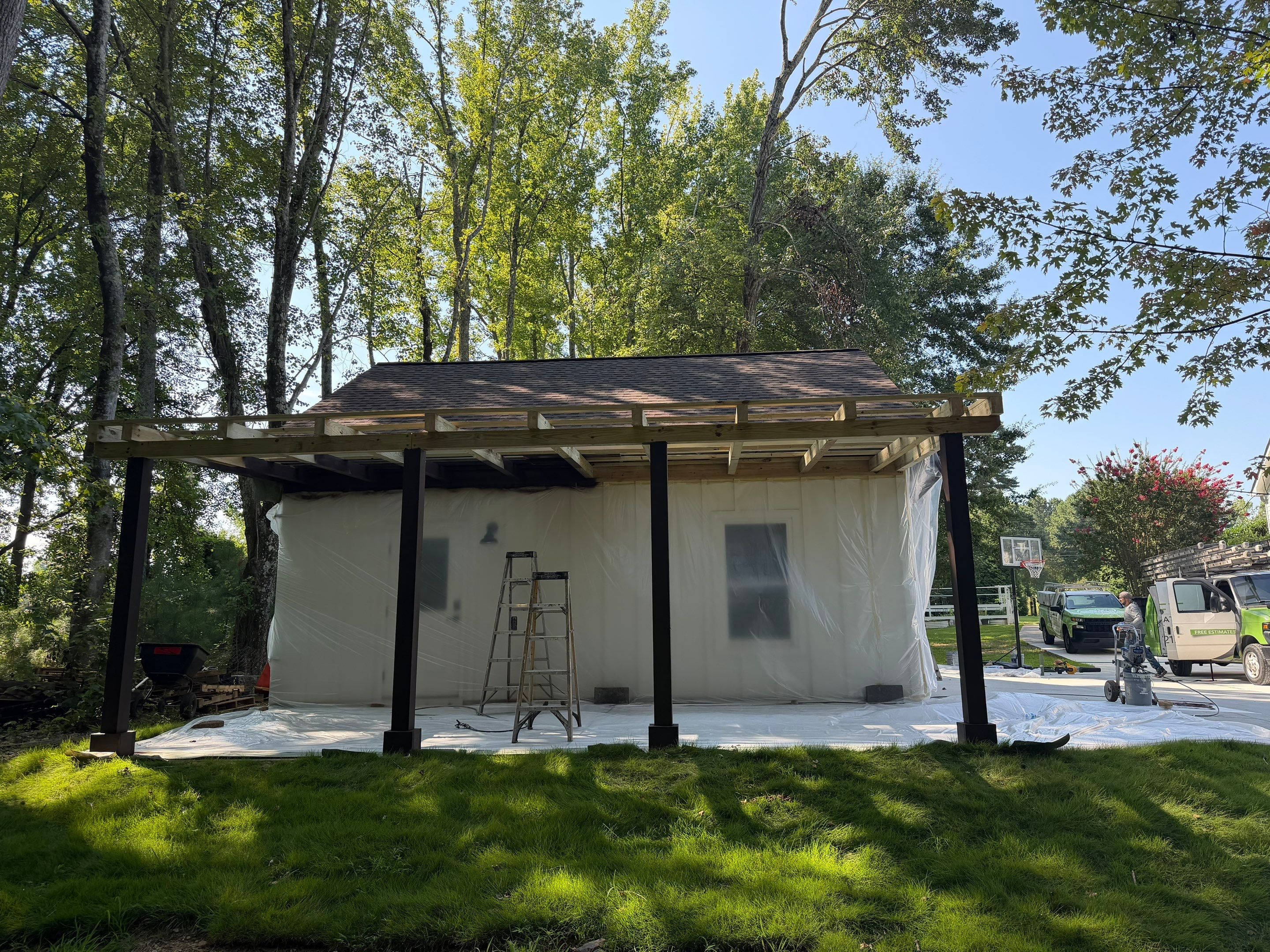 Custom Timber Carport and Pergola Addition in Powder Springs by Swift Home Renovations