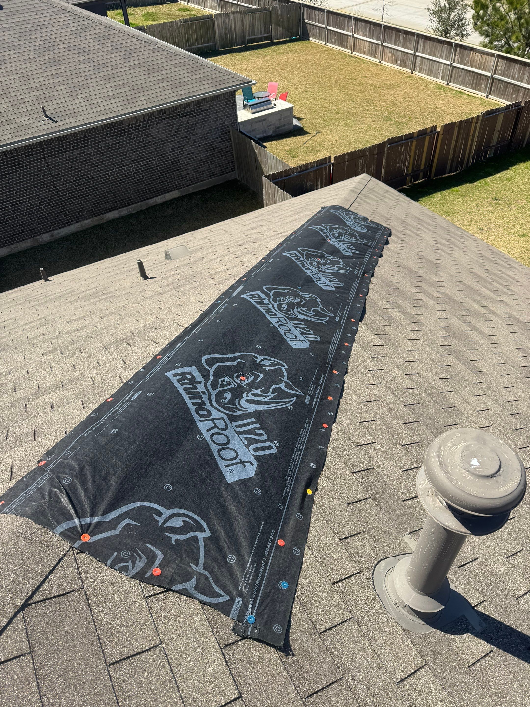 Emergency Tarp Service Project in Conroe, TX by Proud Roofing