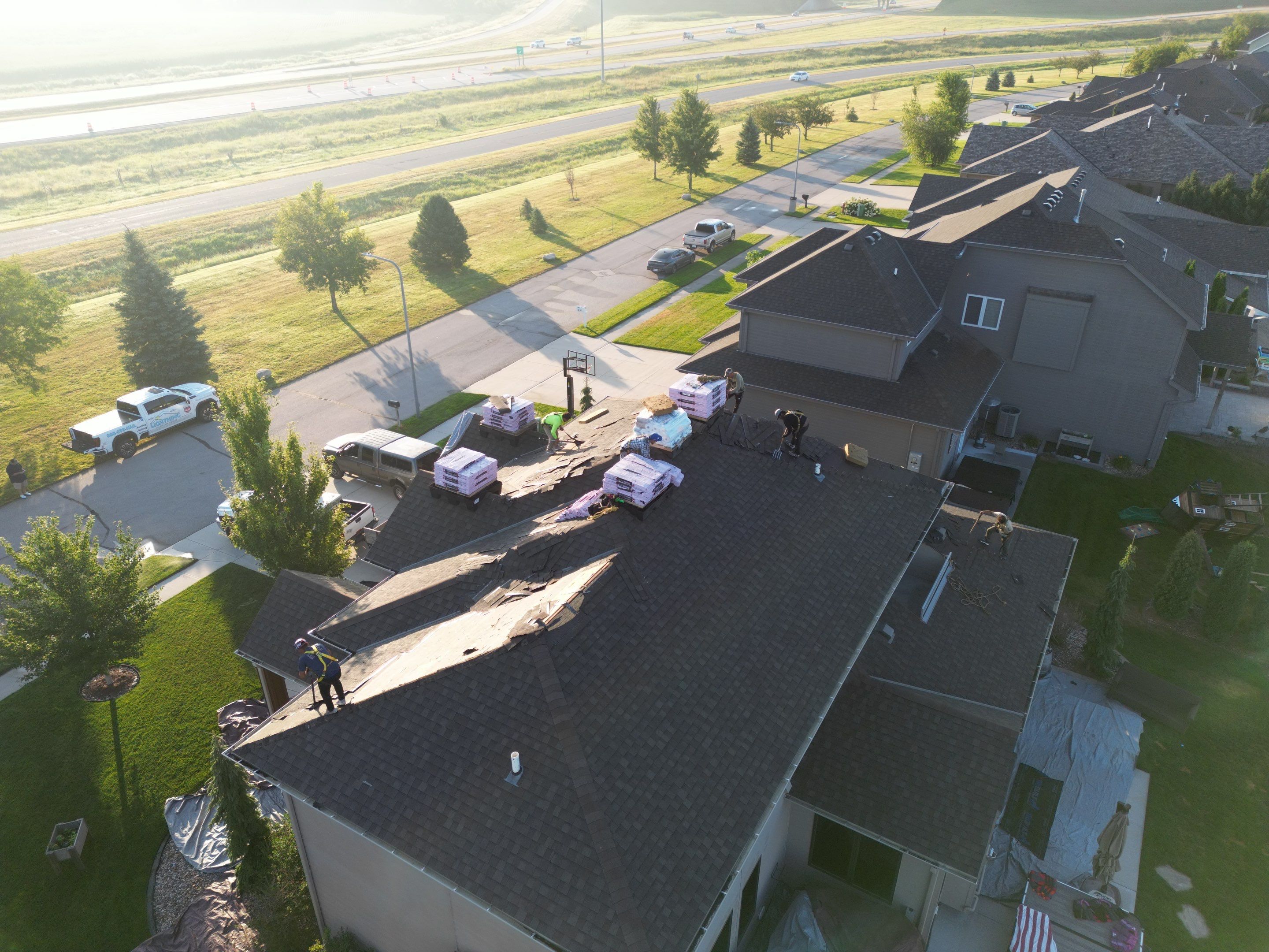 Residential Roofing Installation using Owens Corning Duration Summer Harvest by Lightning Exteriors
