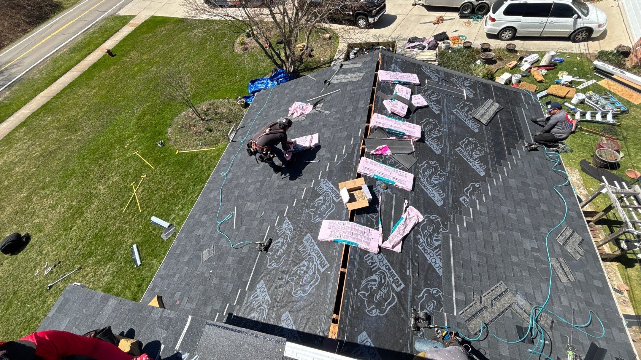 Roof Replacement using Owens Corning Onyx Black by 180 Contractors