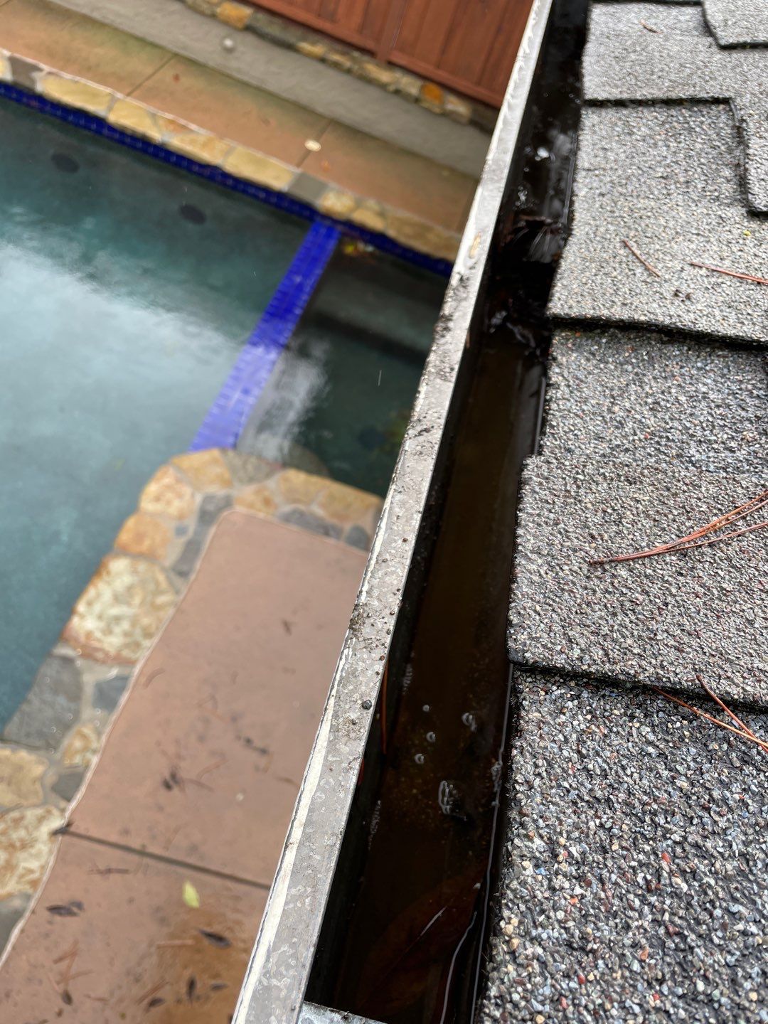 San Jose Gutter Cleaning on a 2 story home by All One Solar Shine