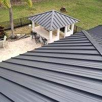 24ga 1.5" Mechanical Seam Charcoal Gray  by Total Roofing System The Metal Roof Experts