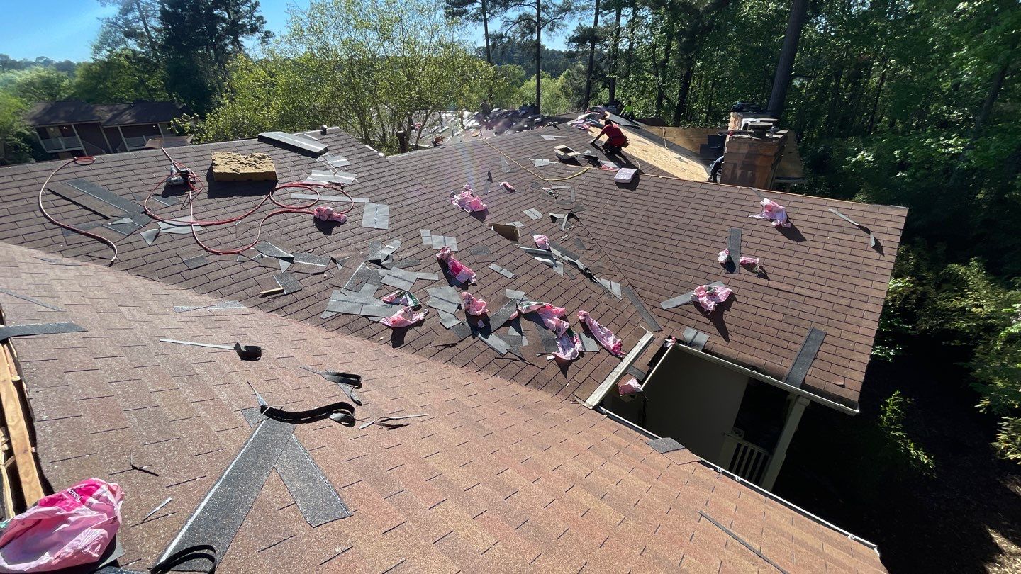 Commercial Roofing Installation using Owens Corning Autumn Brown by Inspector Roofing and Restoration