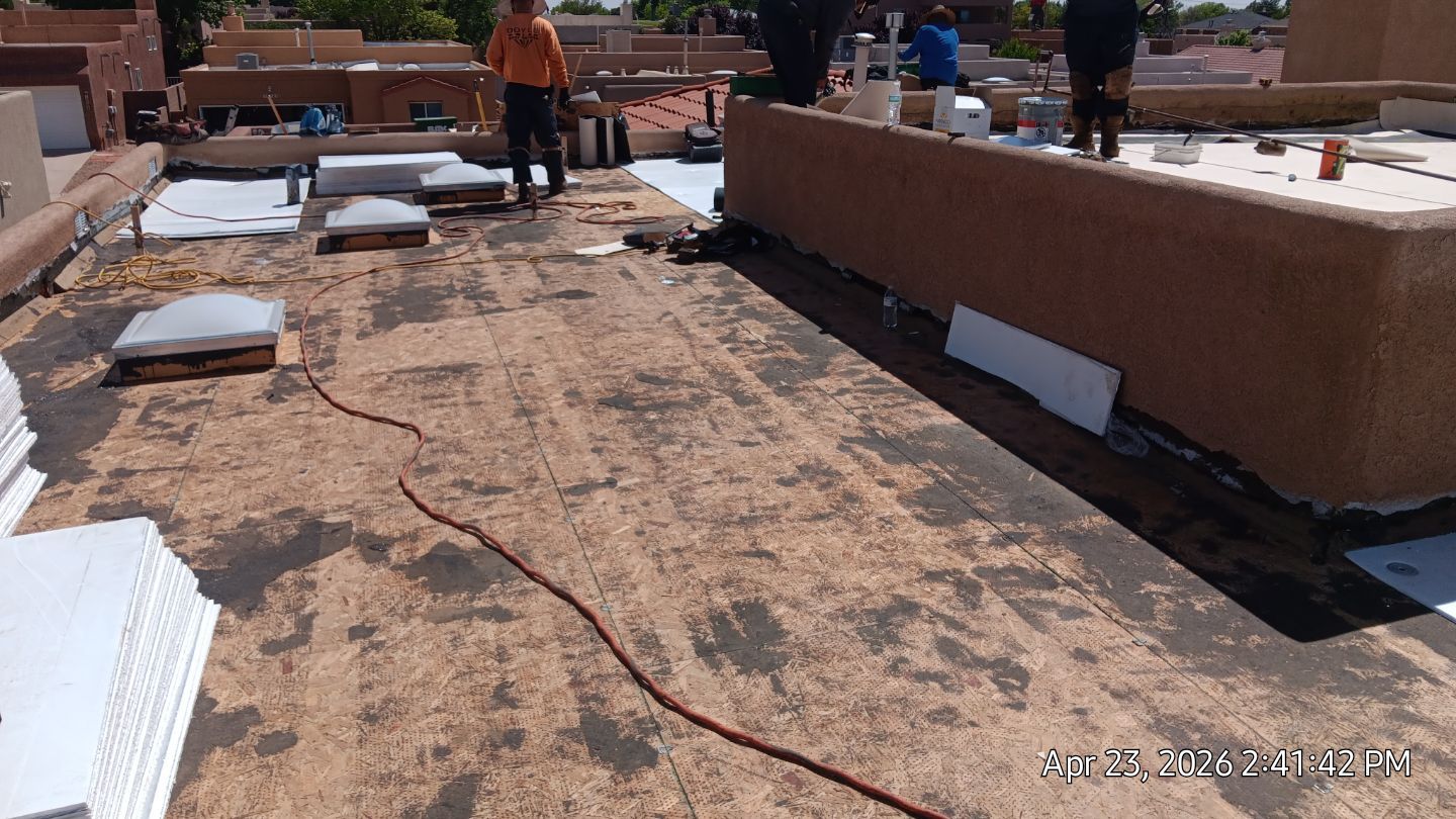 Albuquerque TPO Roof Replacement with Rigid Insulation and Skylights by Doyle Roof Masters Inc