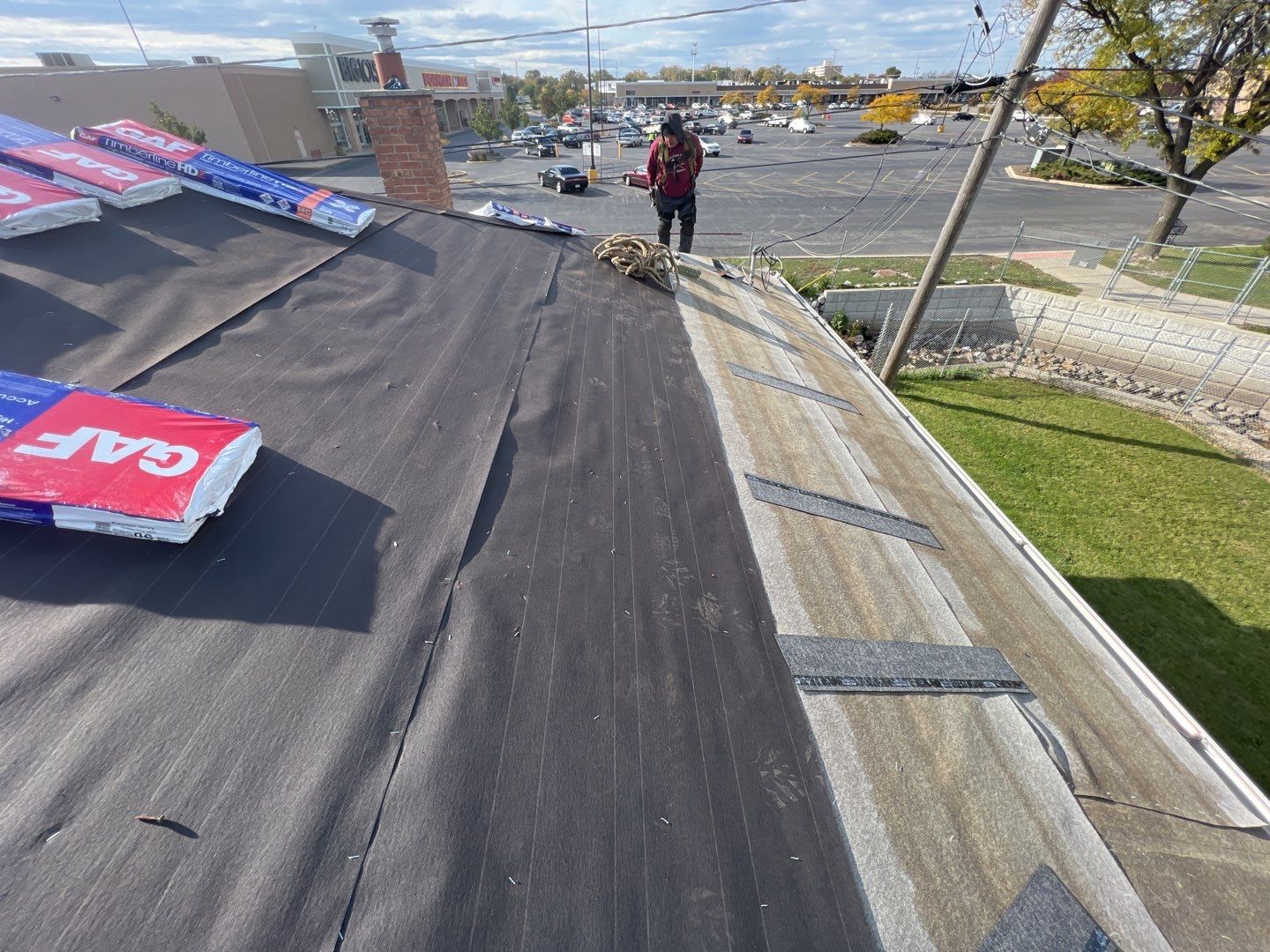 Residential Roofing Installation using GAF Timberline HDZ by Pro Home Services Inc