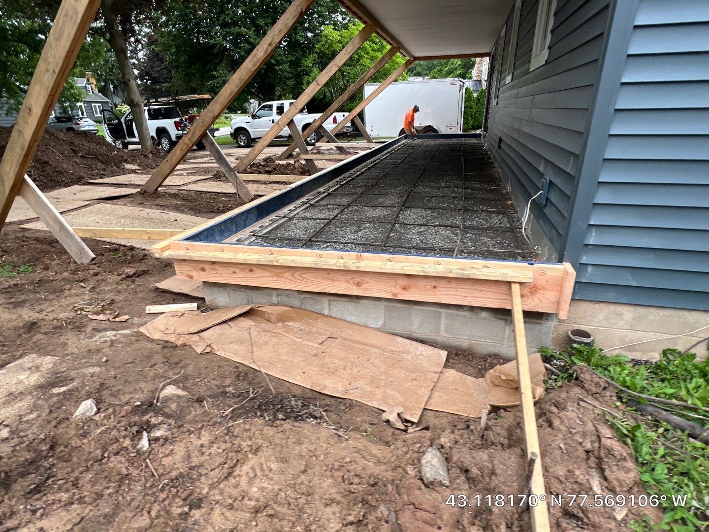 Stamped English Rivenstone concrete Porch/Patio  by NG Masonry & Construction LLC