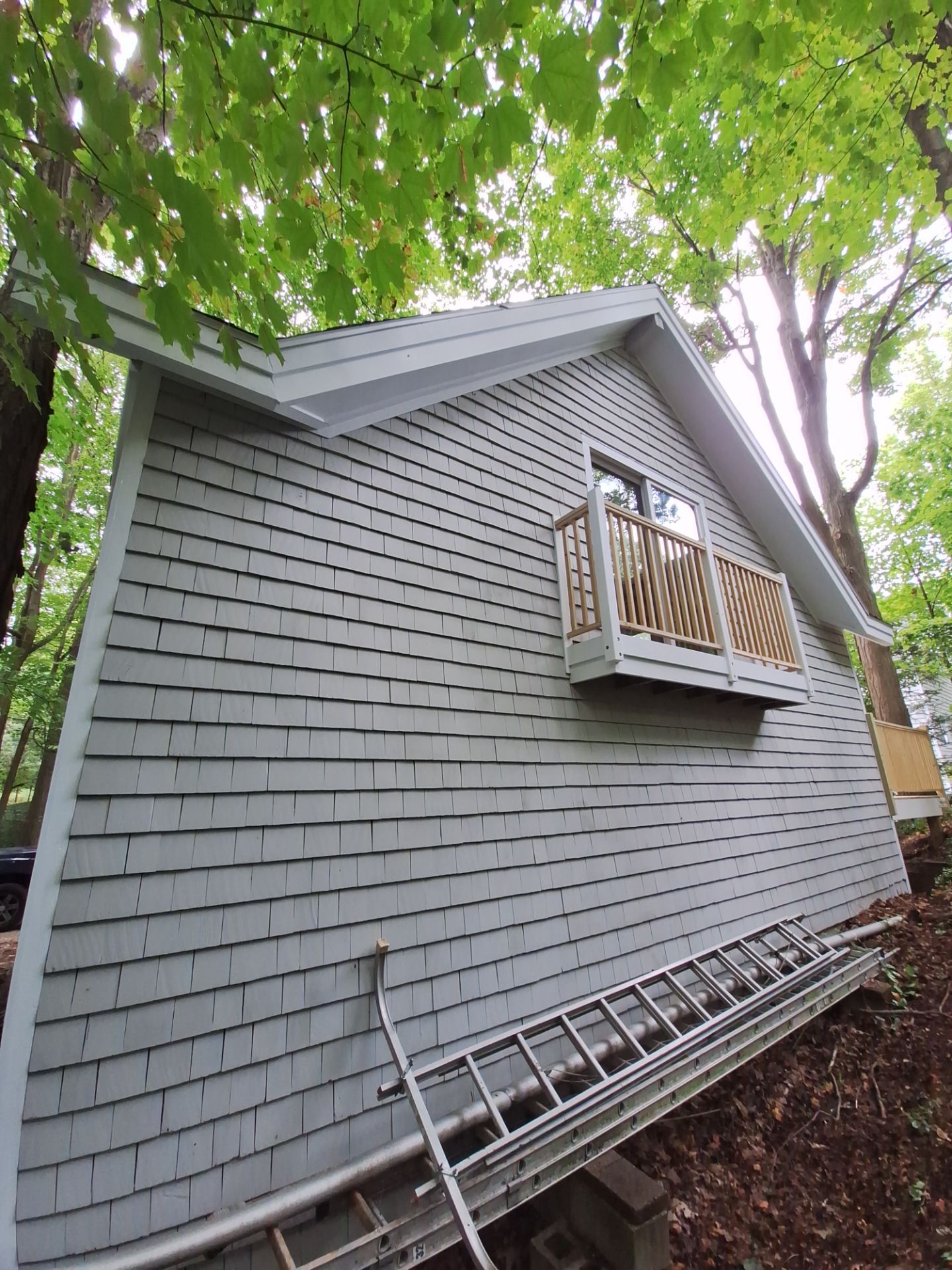 Lakefront Deck Pressure Washing, Exterior Wood Staining, and Painting in West Olive MI by Gordon Painting