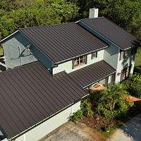 24ga 1.5" Snap-Lock Dark Bronze by Total Roofing System The Metal Roof Experts