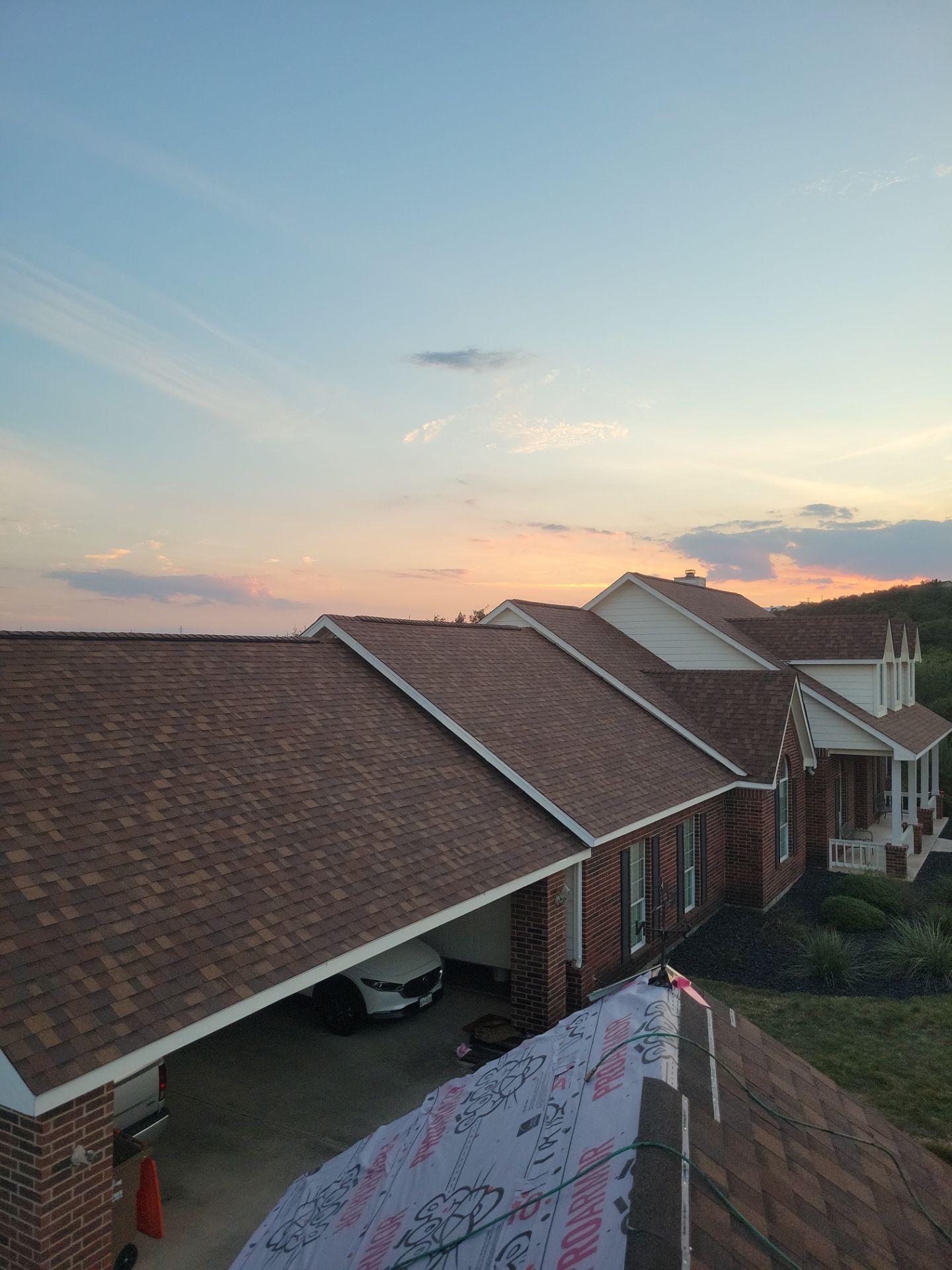 Architectural Shingle Roof Replacement for San Antonio Brick Home by Heaven Sent Roofing, LLC