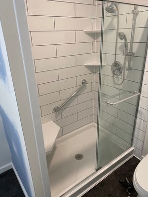 Corner Shower to Full Shower