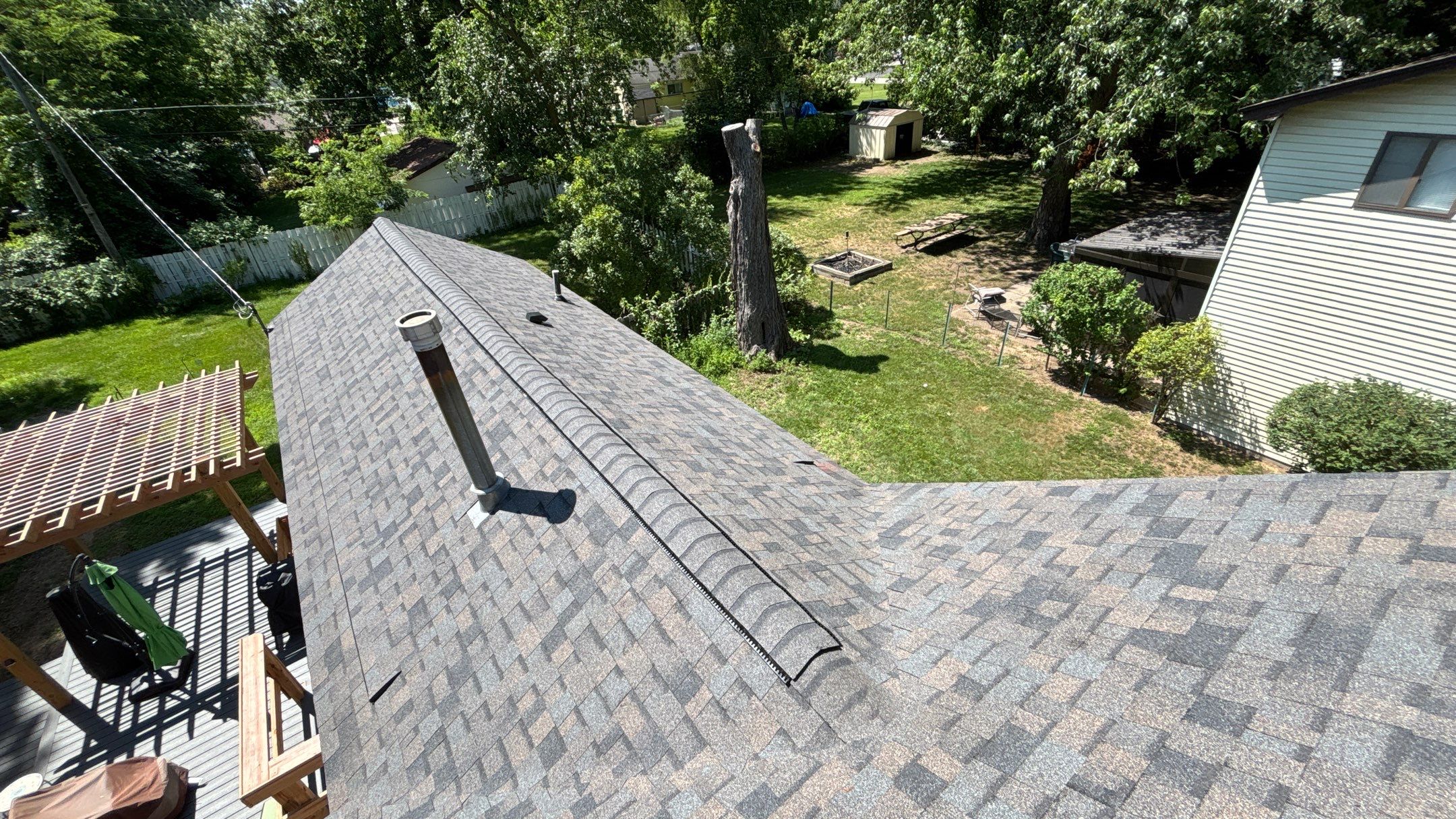 Roof Replacement using Owens Corning Peppercorn by 180 Contractors