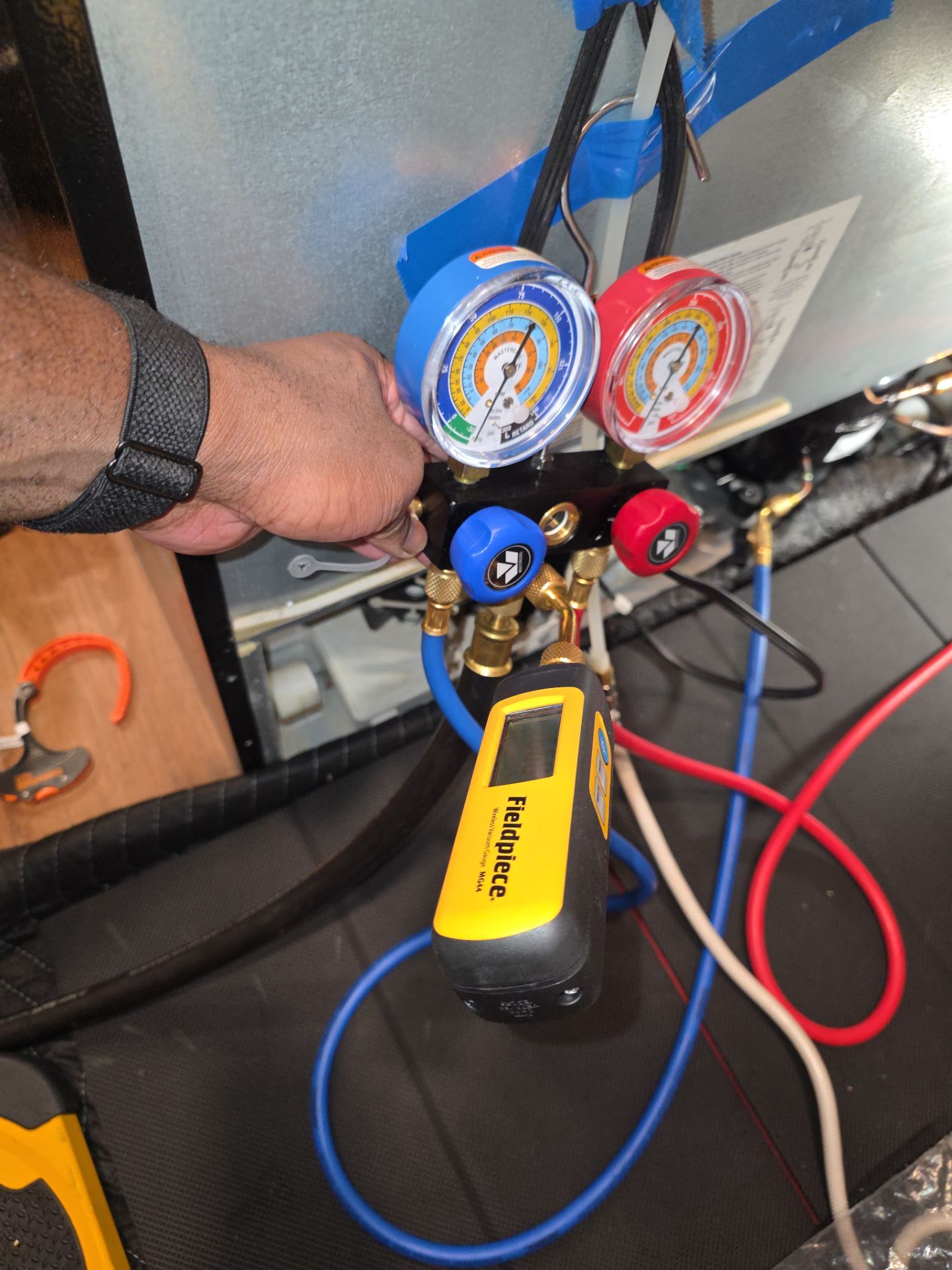 Whirlpool French Door Refrigerator Sealed System Repair in Leesburg by AMB-WORKS APPLIANCE REPAIR