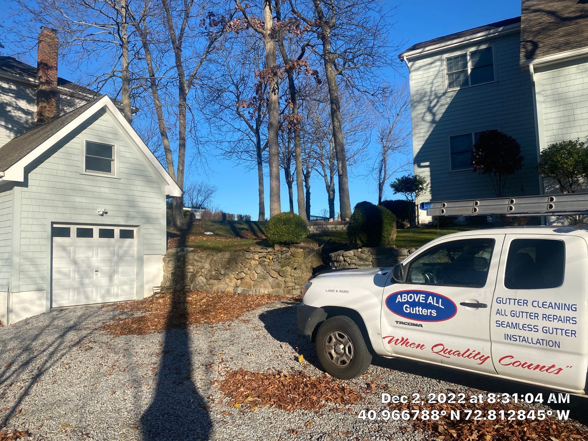 Gutter cleaning Wading River, New York  by Above All Gutters 