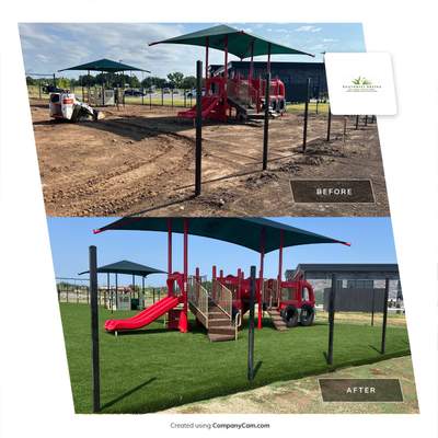 Lake Elmo Playground Artificial Turf Installation