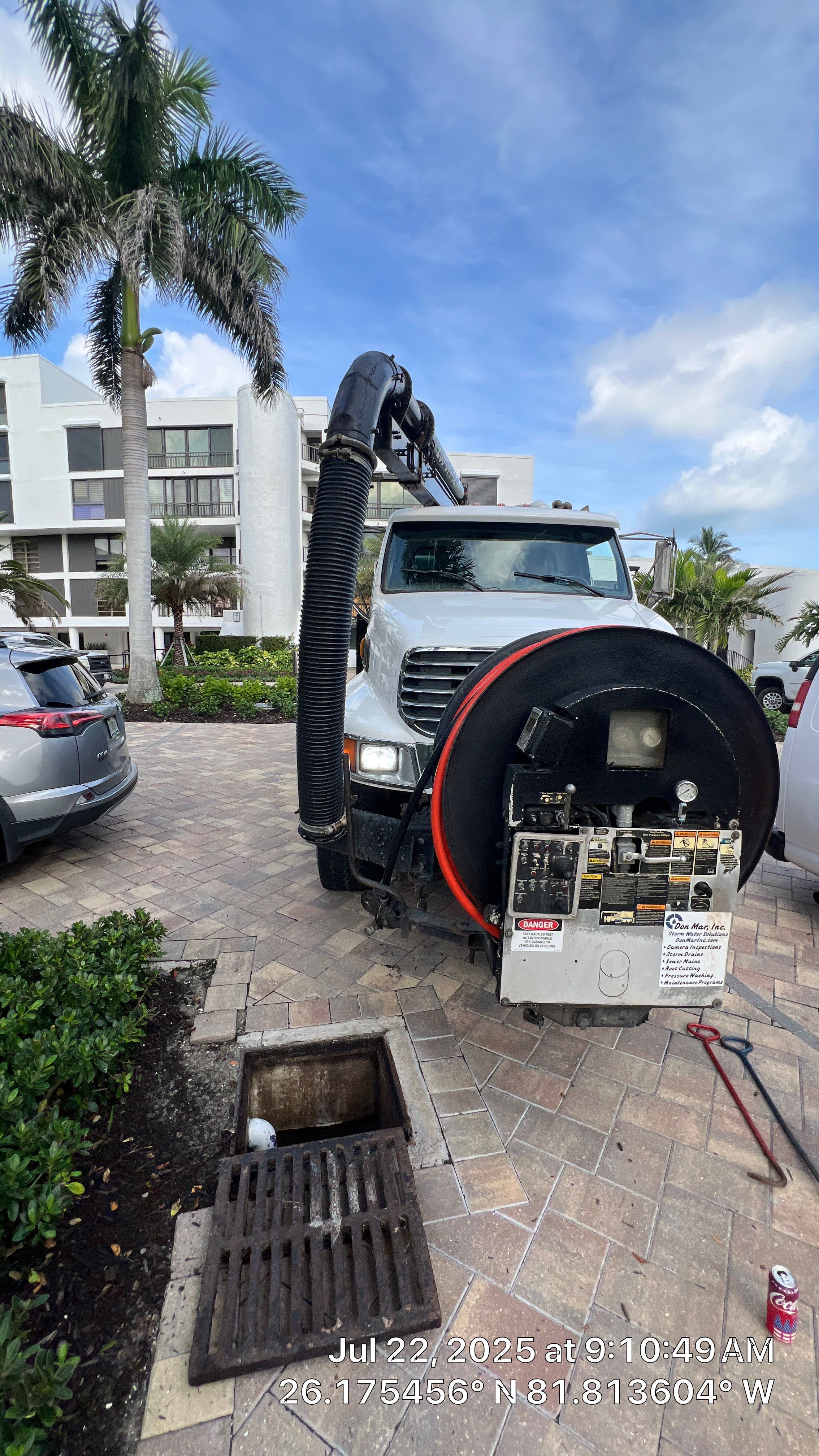 Naples Condo Complex Stormwater System Maintenance and Hurricane Cleanup by APS Power & Water