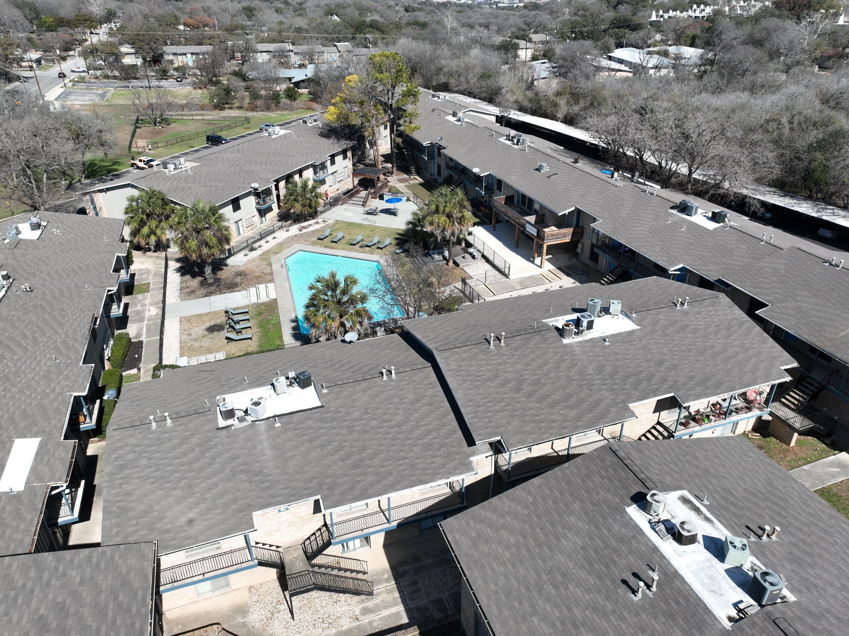 Commercial Roof Inspection using Drone Inspection by Premier Roofing and Contracting