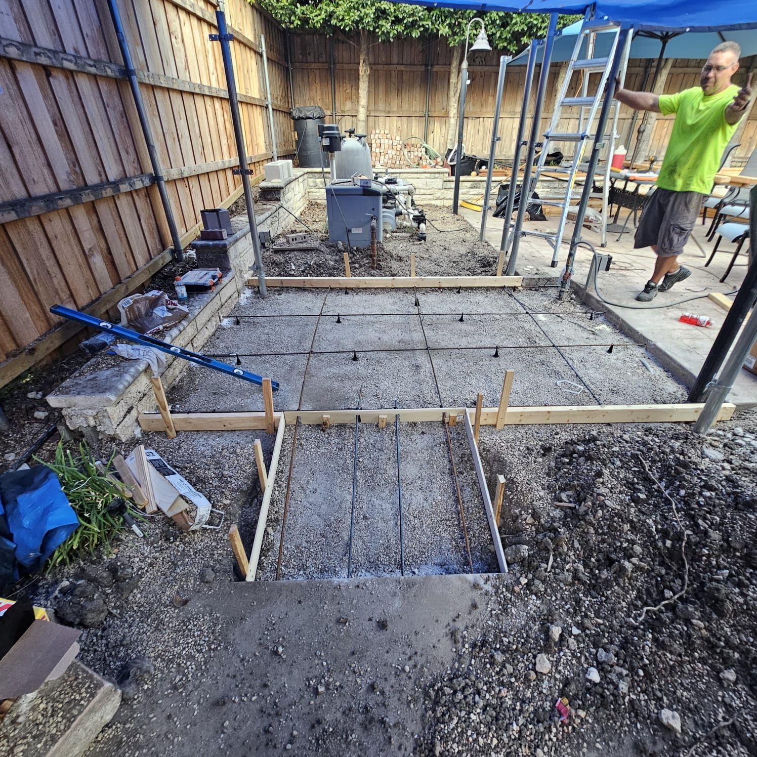 Fence & Concrete Patio by EL-GC LLC 