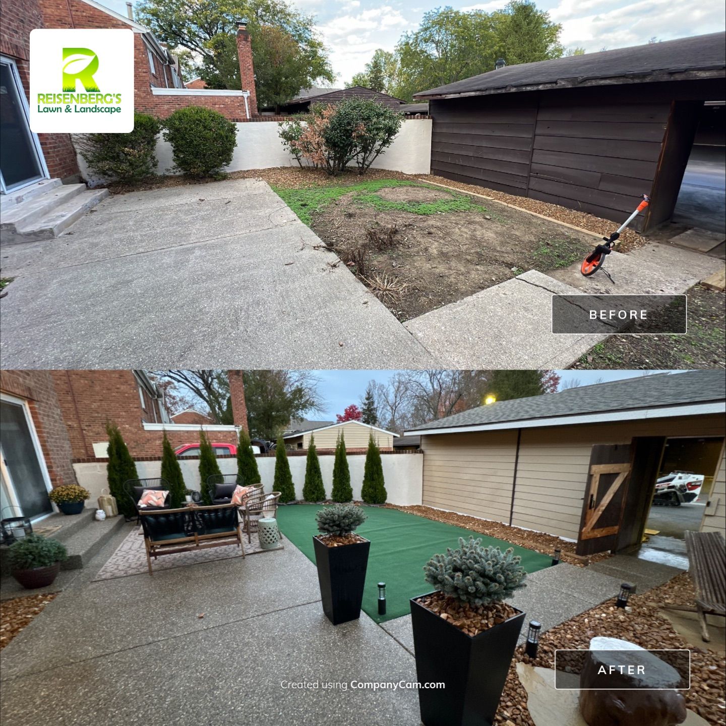 Courtyard Overhaul by Reisenberg’s Lawn & Landscape, LLC