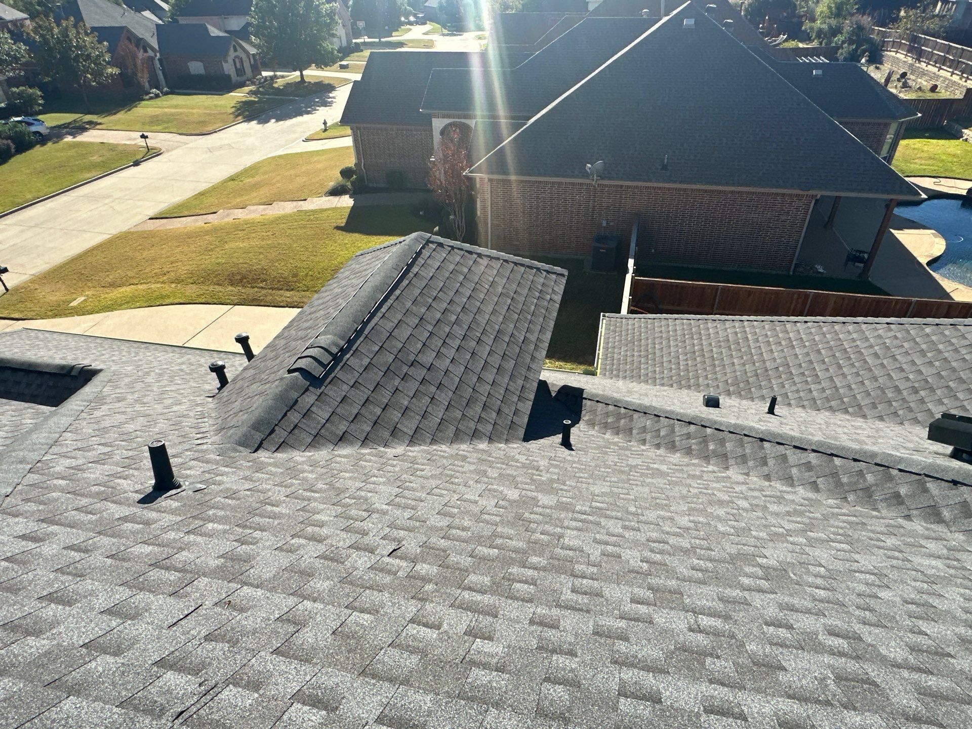 Full Roof Replacement in Mansfield Texas - GAF MasterElite Golden Pledge 25 year Warranty by First United Roofing & Construction