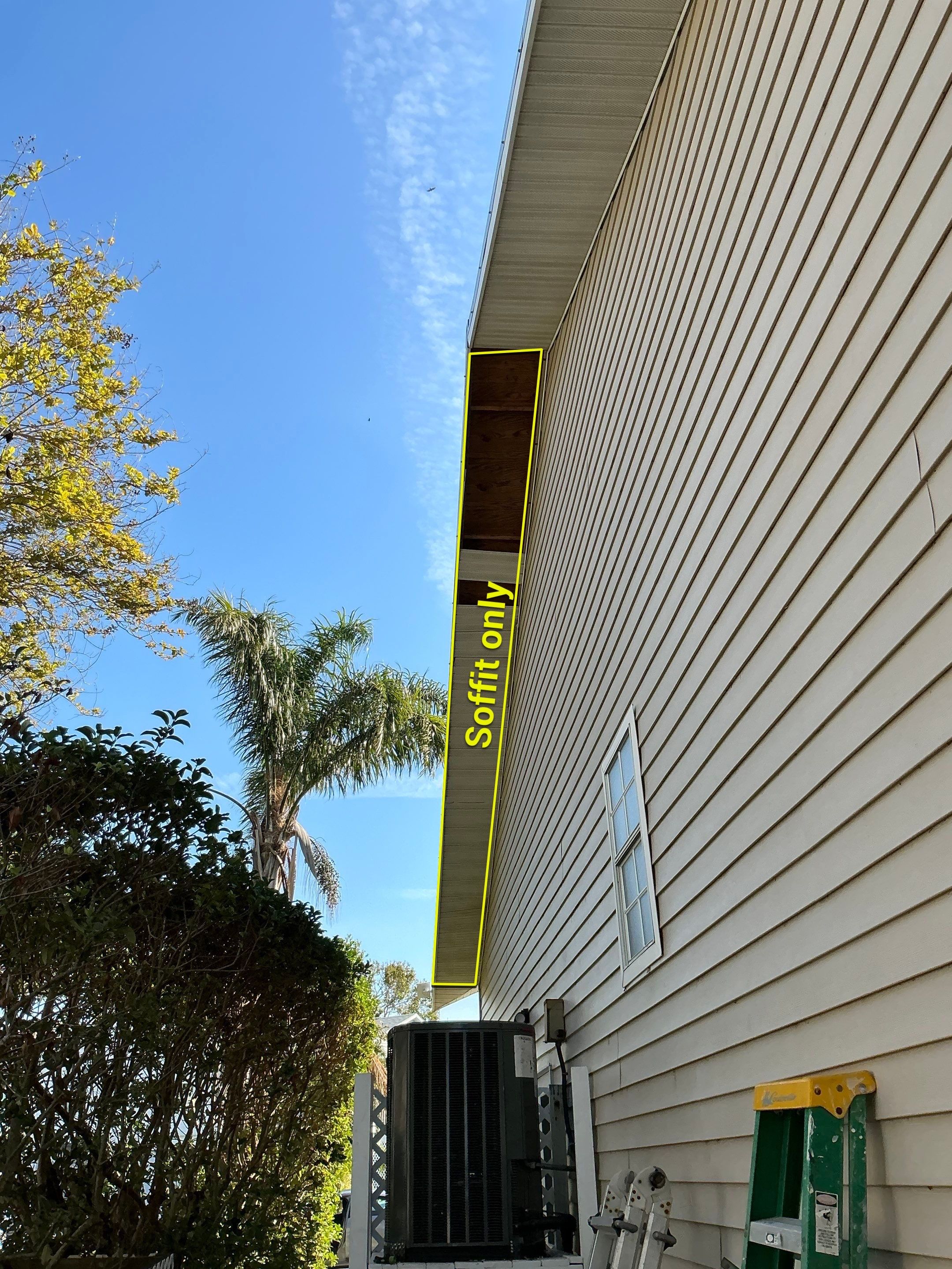 Soffit Repair and New Splash Guard Installation Palmetto FL by Gutter Professors