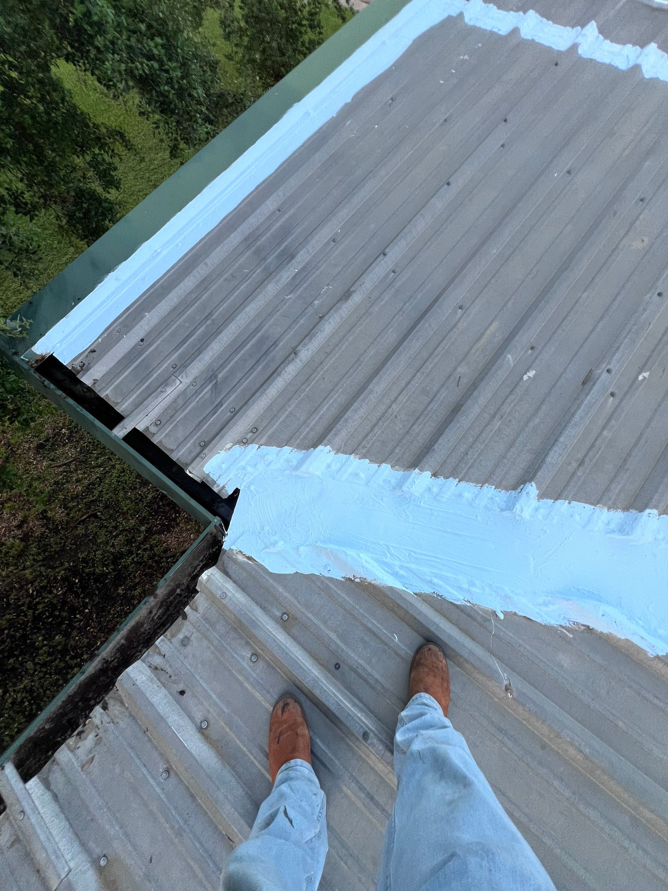 Hail Damage using Metal by Roof Repair Company