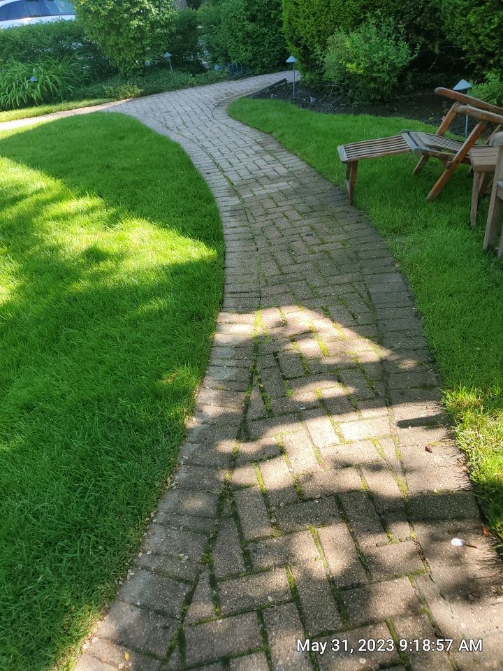 Brick paver clean, sand and seal. using Surebond SB-1300 by Northern Power Washing LLC.