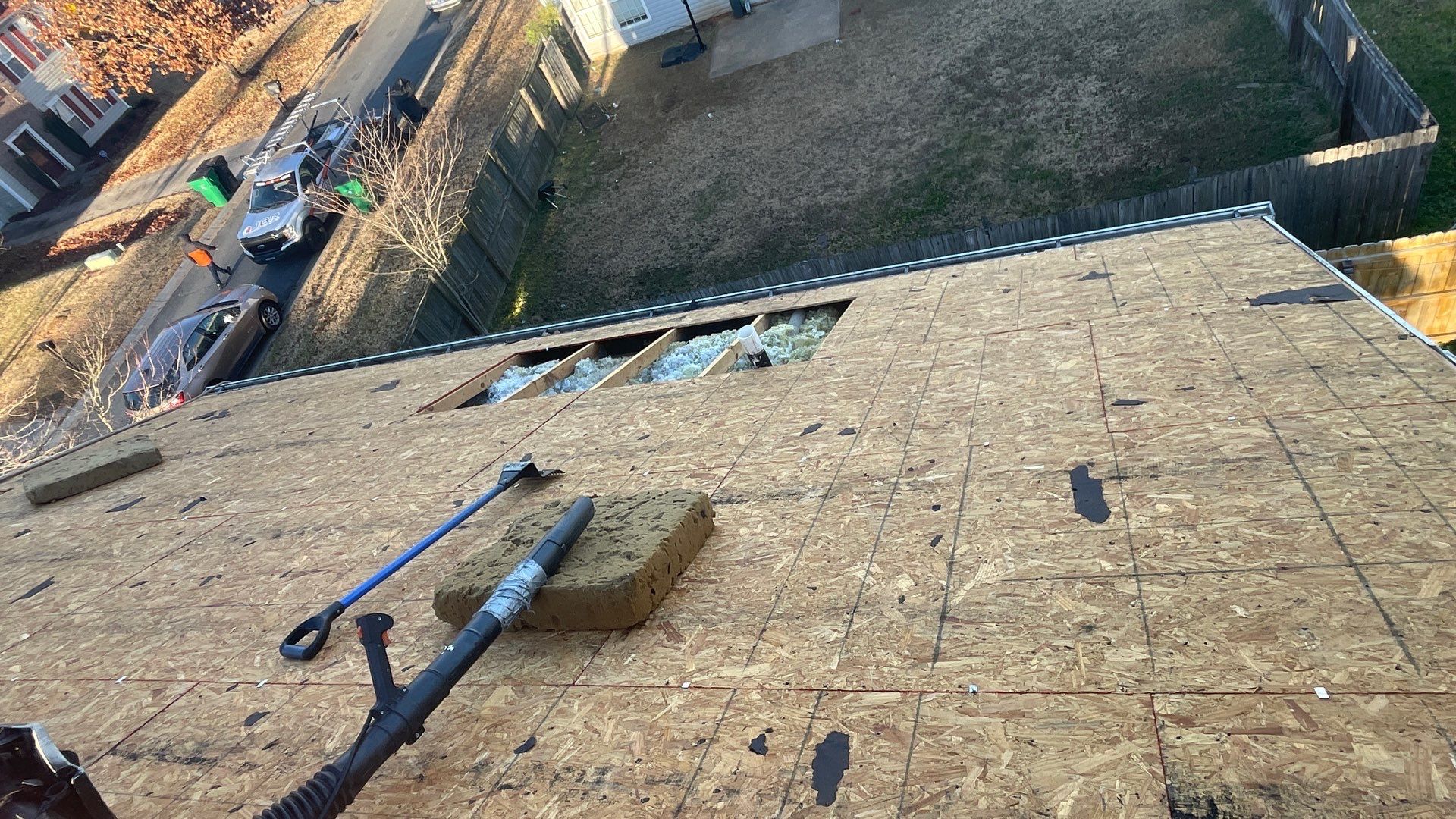Roof replacement and interior repair by hail damage by Just Brilliant Restoration JBR