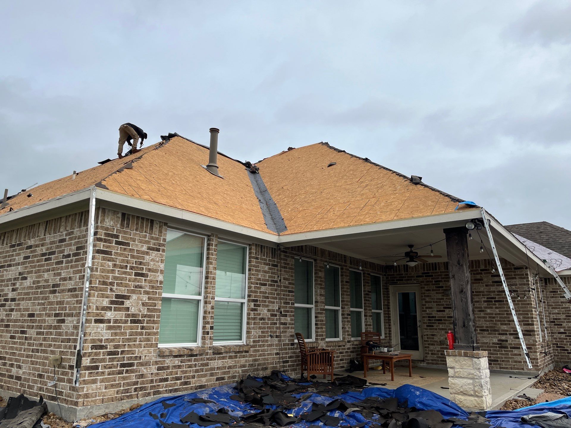 Hail Damage using Owen's Corning Duration (Lifetime) Shingles by Roof Repair Services LLC