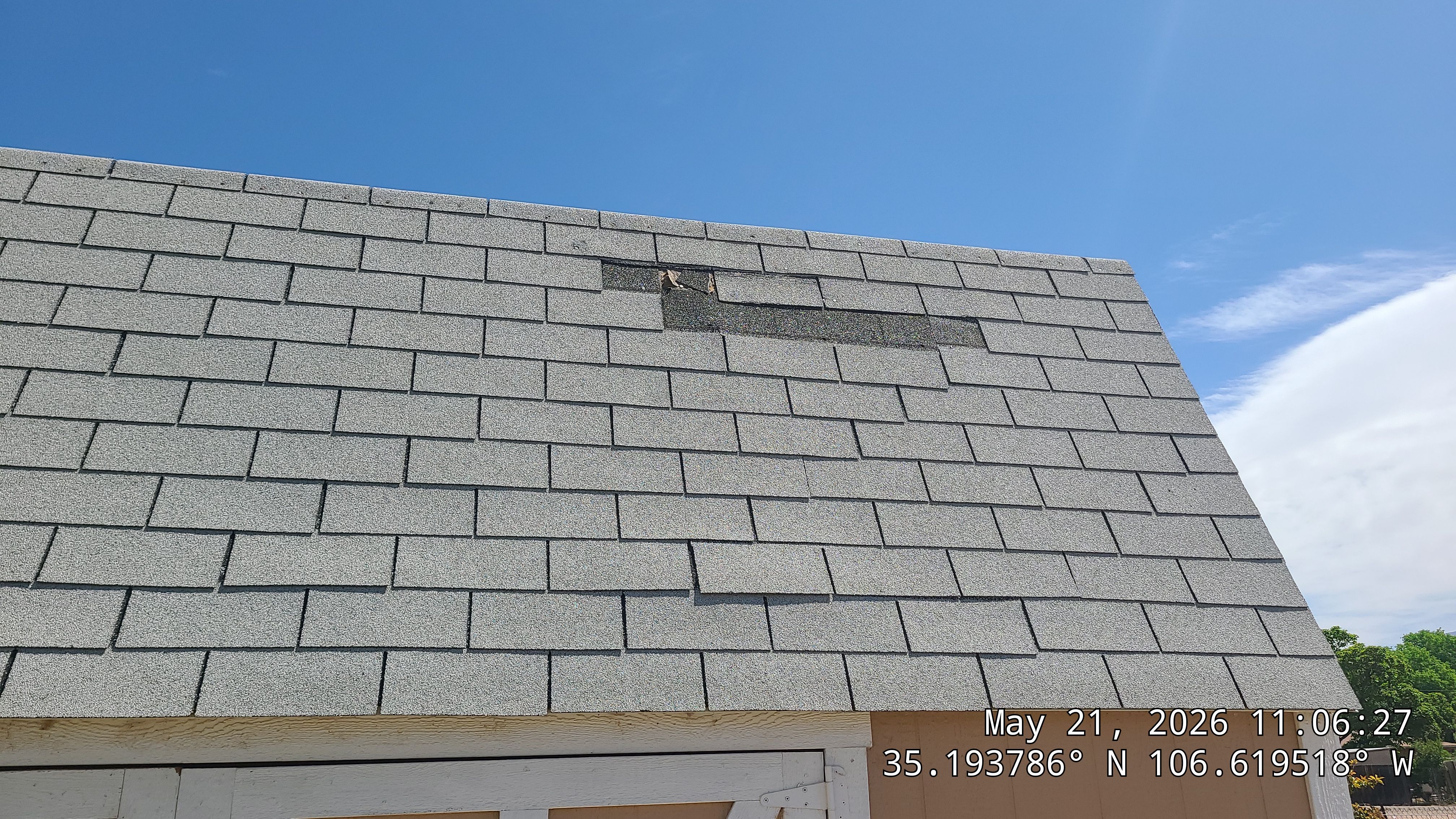 Hawaiian Blue metal Shed roof makeover in the North Valley by Doyle Roof Masters Inc