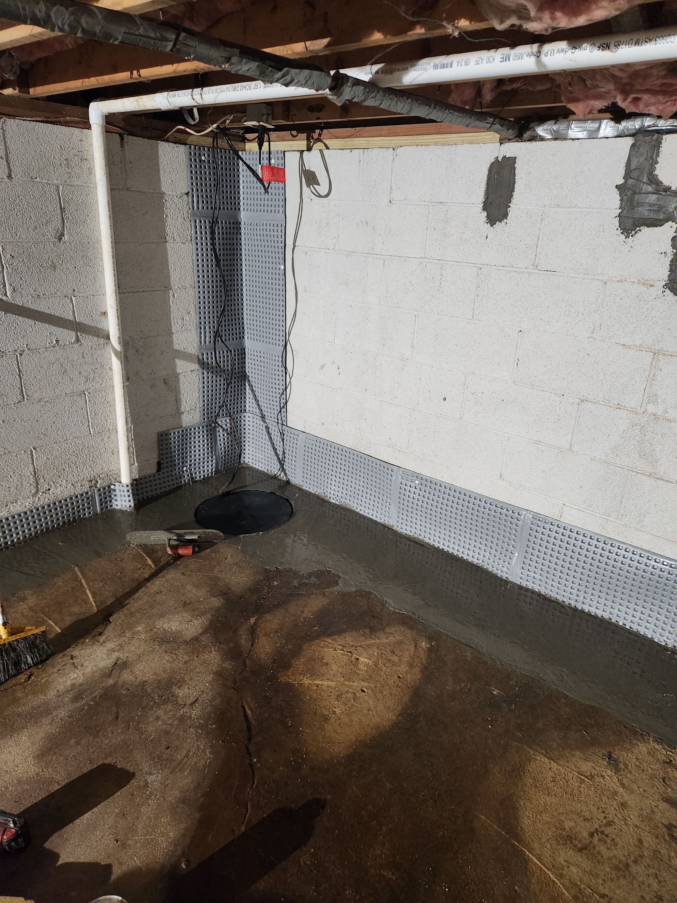 Interior French Drain in Pine Brook NJ by Pure Service Pro, LLC 