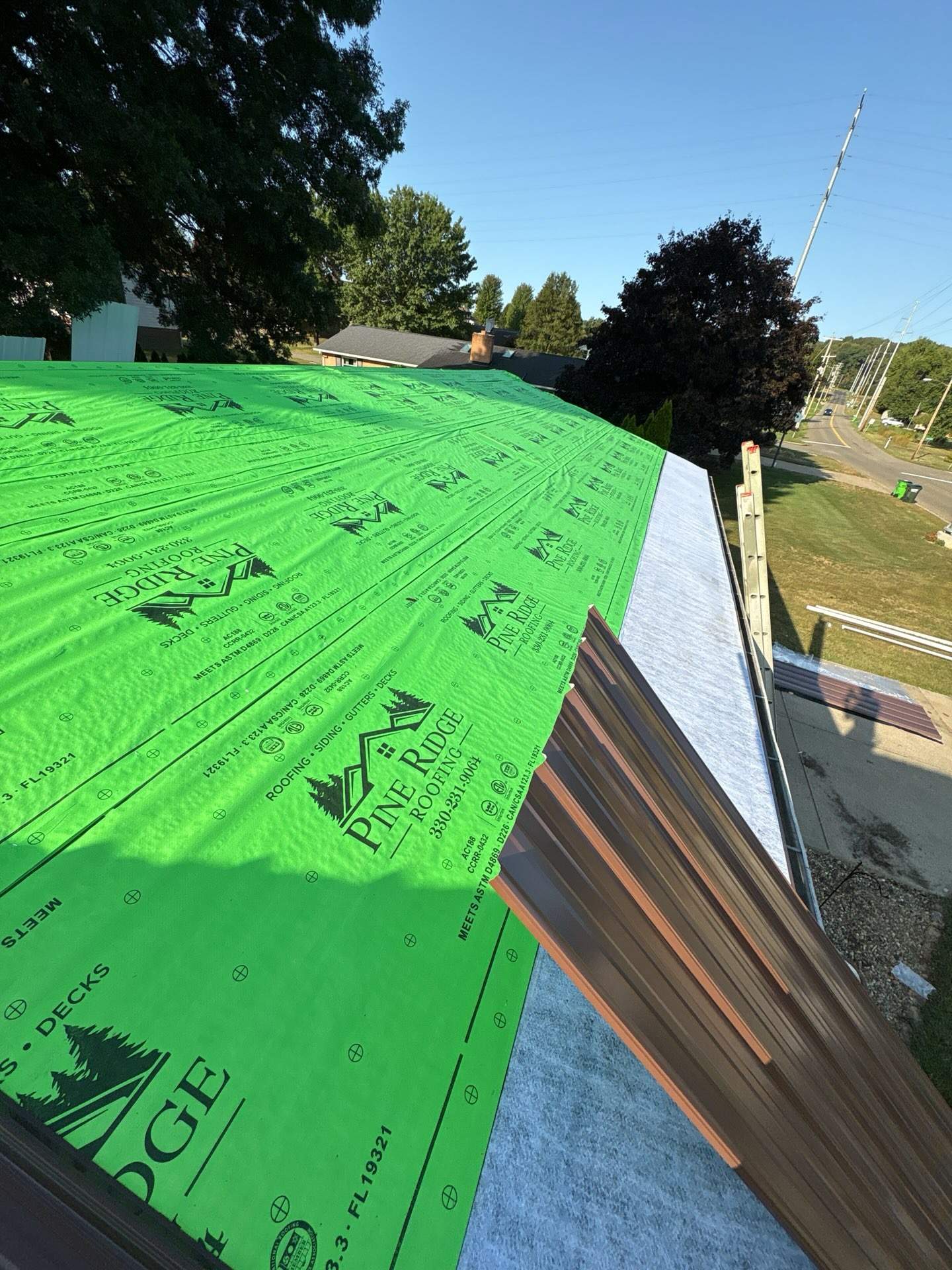 Project in Strasburg Ohio by Pine Ridge Roofing LLC