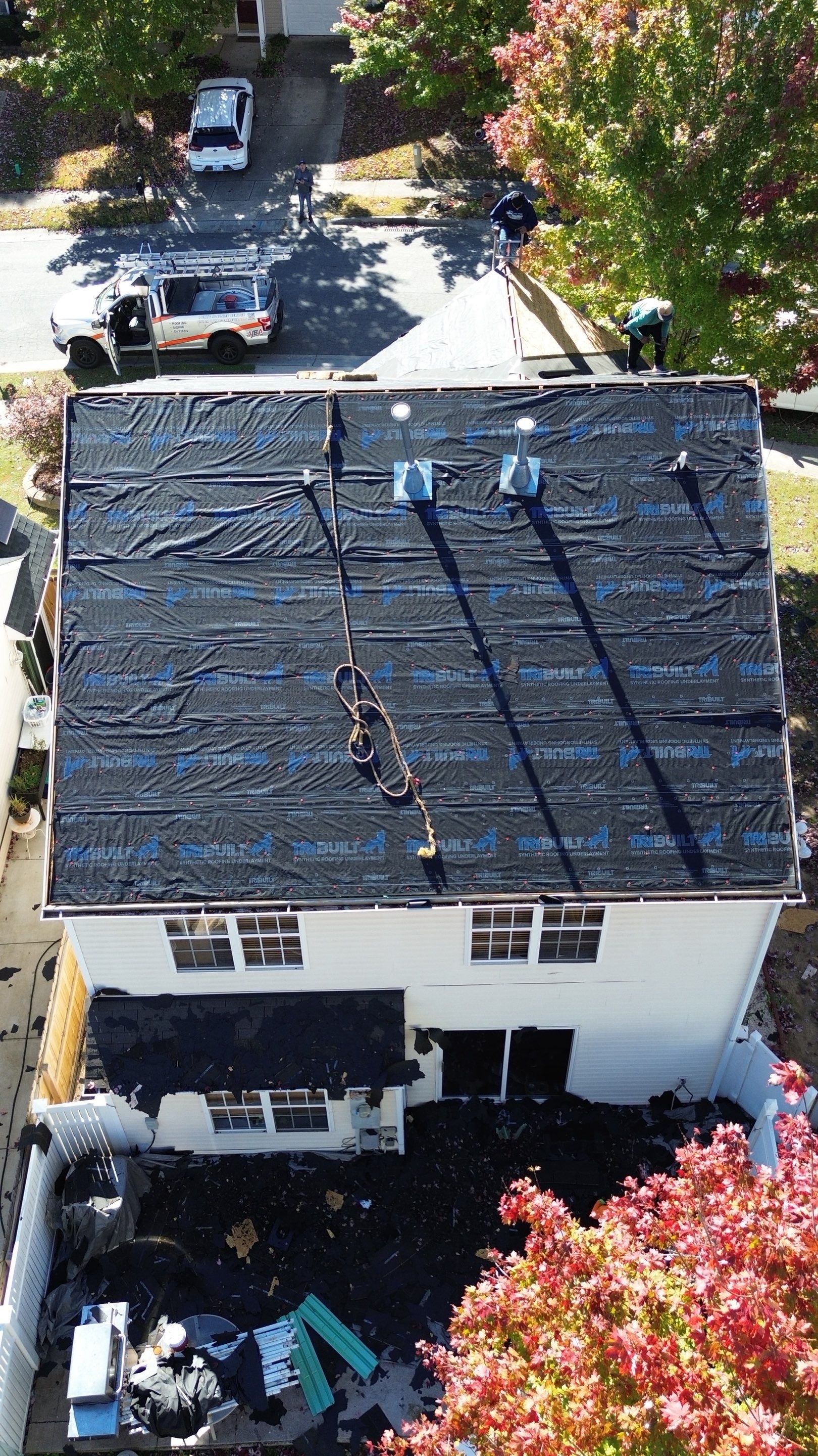 Roof and gutter replacement by hail and wind damage by Just Brilliant Restoration JBR