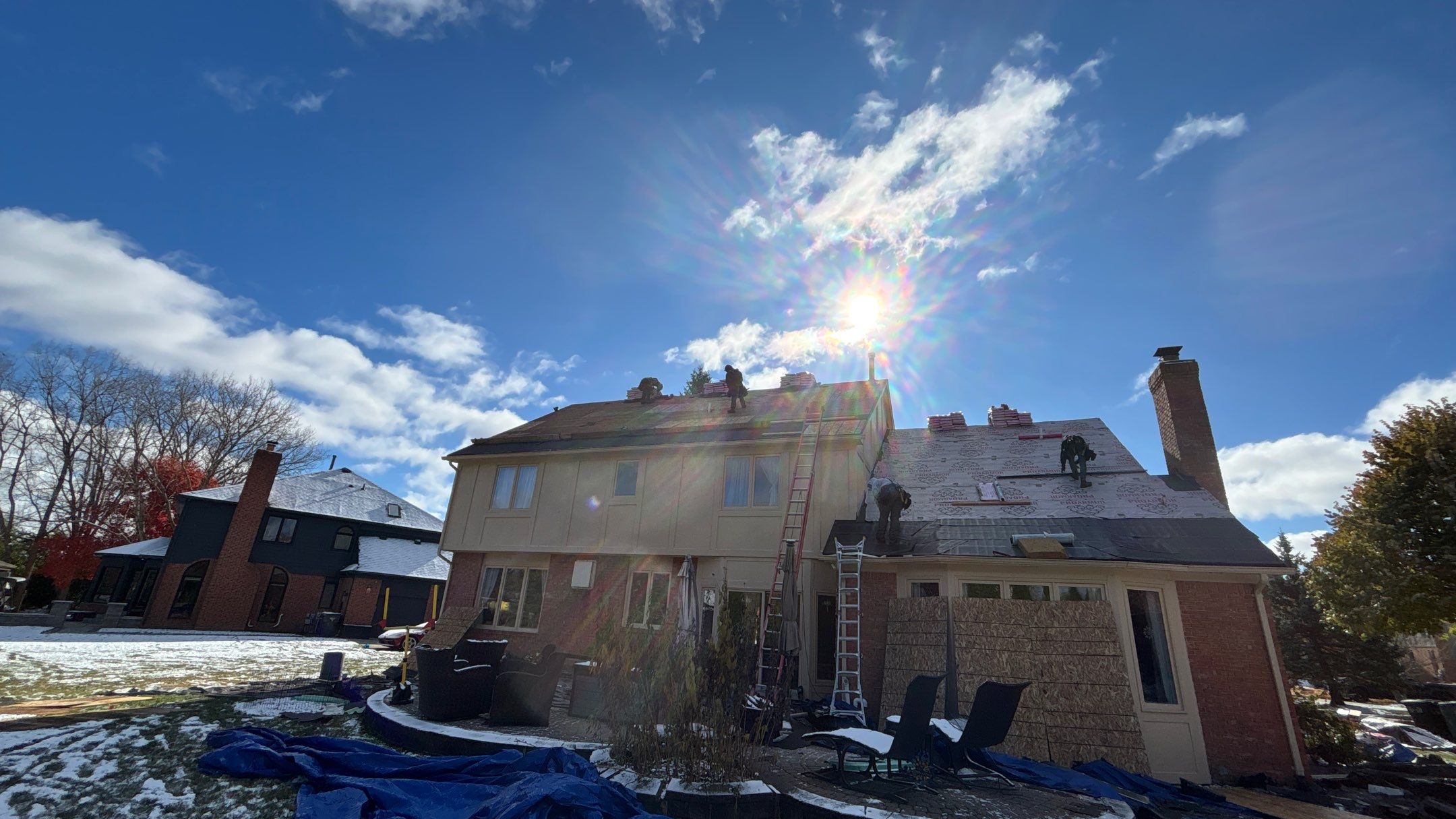 Roof Replacement using Owens Corning Williamsburg Grey by 180 Contractors