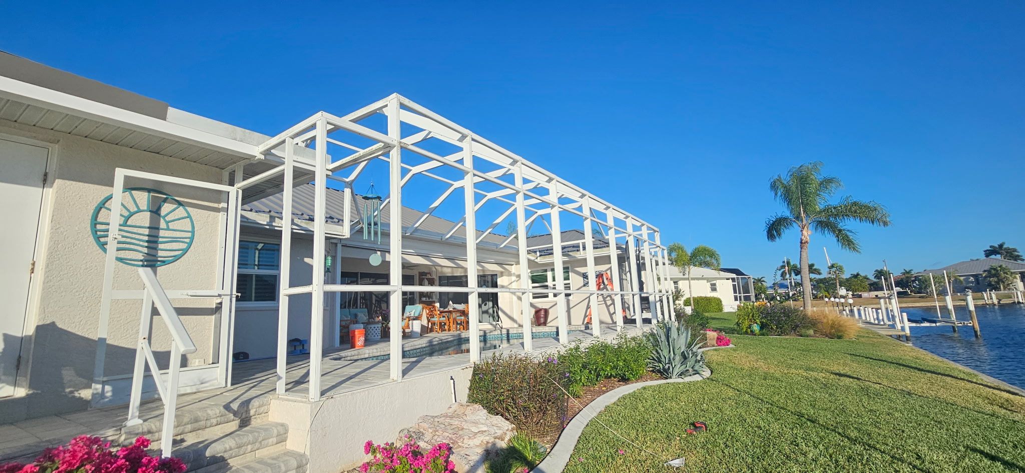 Rescreen of Pool Cage by Screen Experts, LLC 