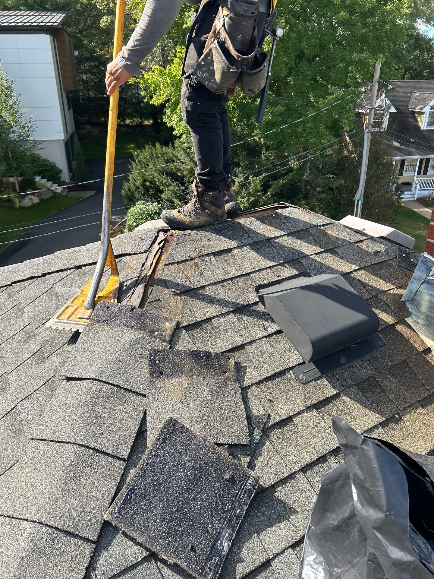 Chimney Area Roof Repair – Lexington, MA by Mighty Dog Roofing of Greater Middlesex County
