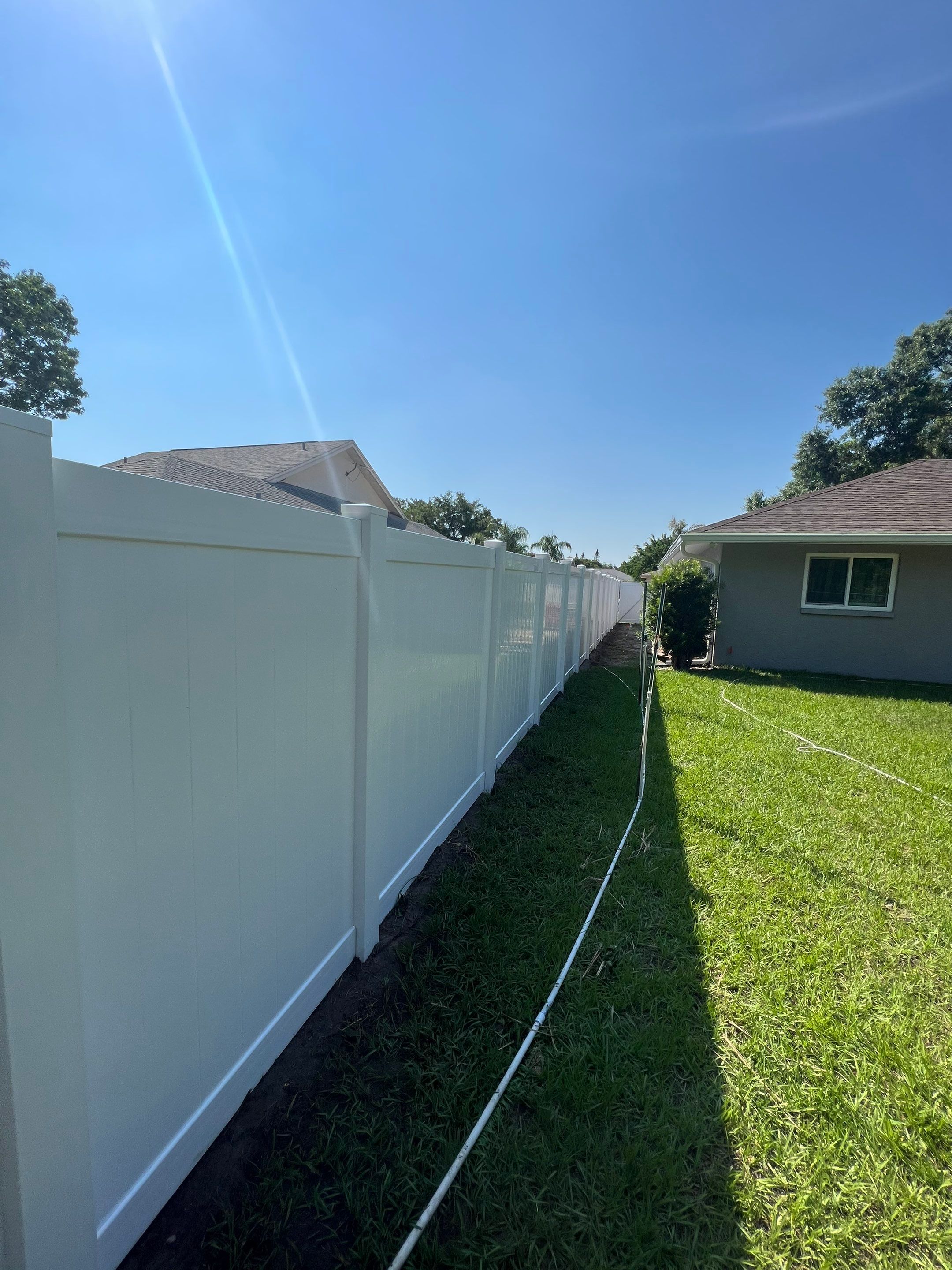 Sarasota, FL 6ft. Tall White Vinyl Privacy Fence by Asap fence and gates, LLC