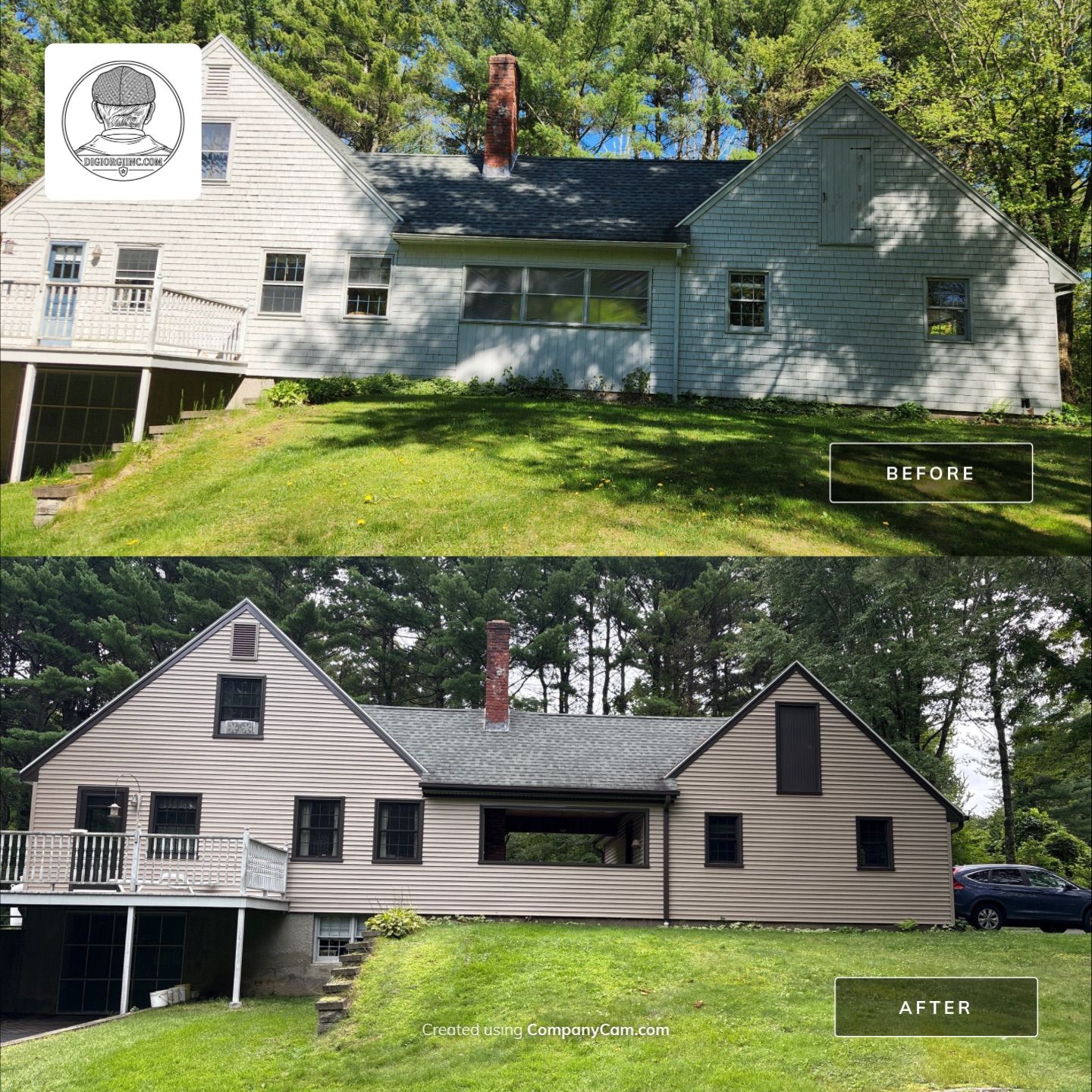 Siding Renewal With Cert. Monogram D/4 x 16'8'' Clapboard, Natural Clay by DiGiorgi Roofing and Siding Inc