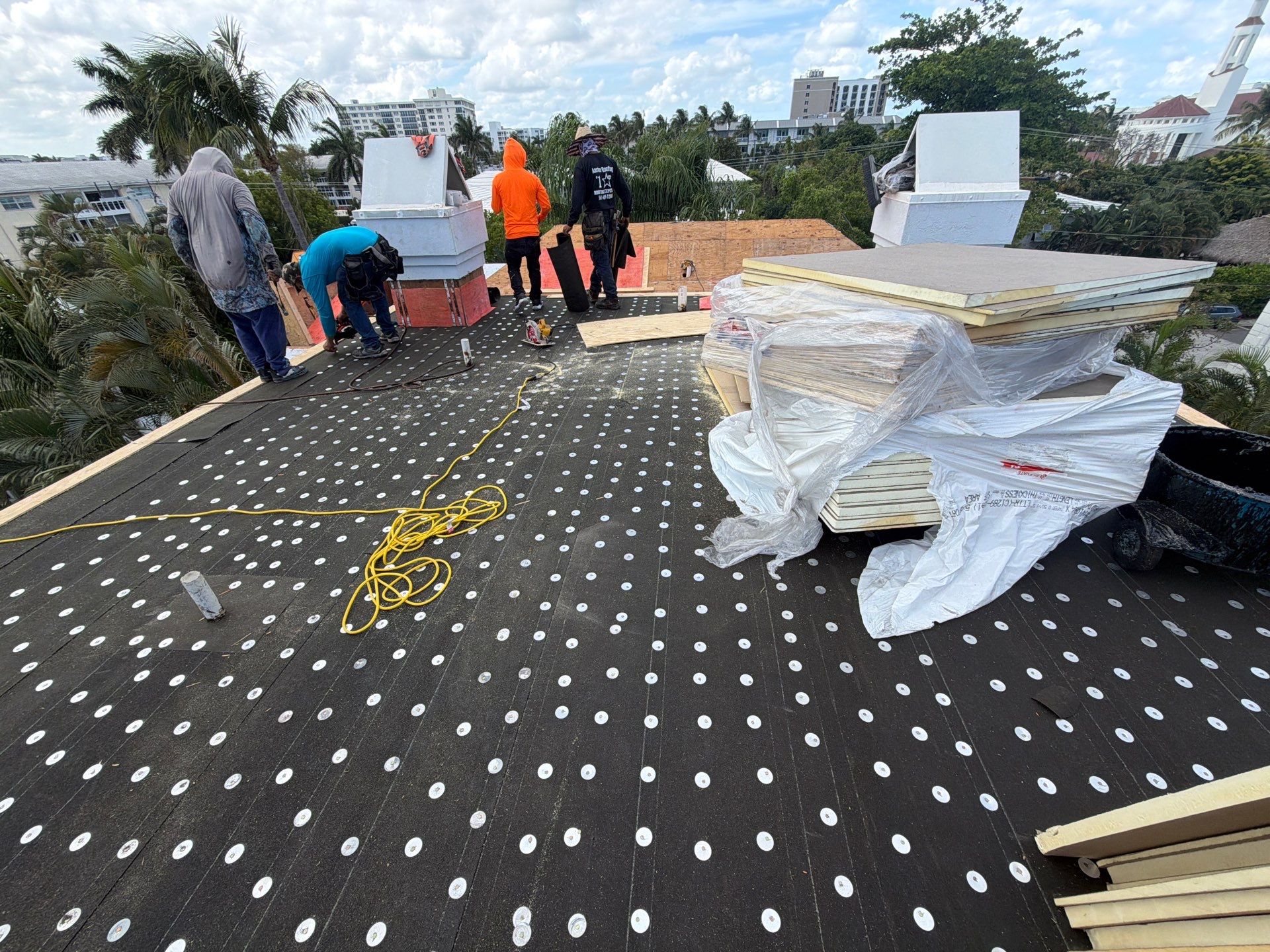 Delray Beach Tile Roof Replacement with Hurricane Strap Reinforcement by Aastro Roofing
